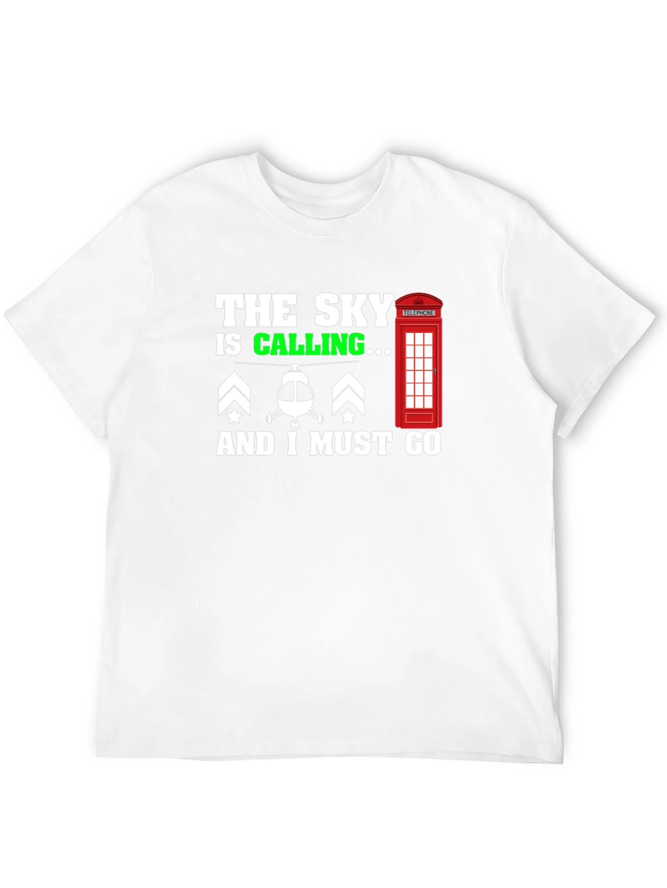 The Sky is Calling T-Shirt: Helicopter Pilot Tee