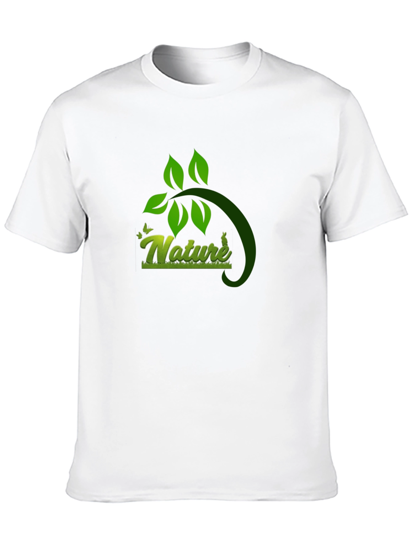 Nature Graphic Black T-Shirt - Eco Friendly Design