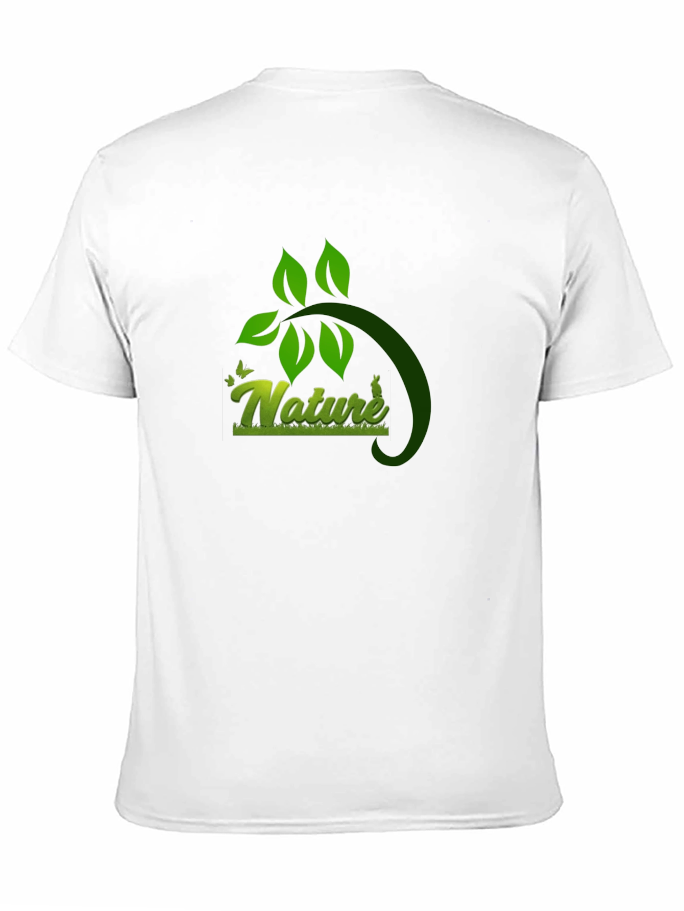 Nature Graphic Black T-Shirt - Eco Friendly Design