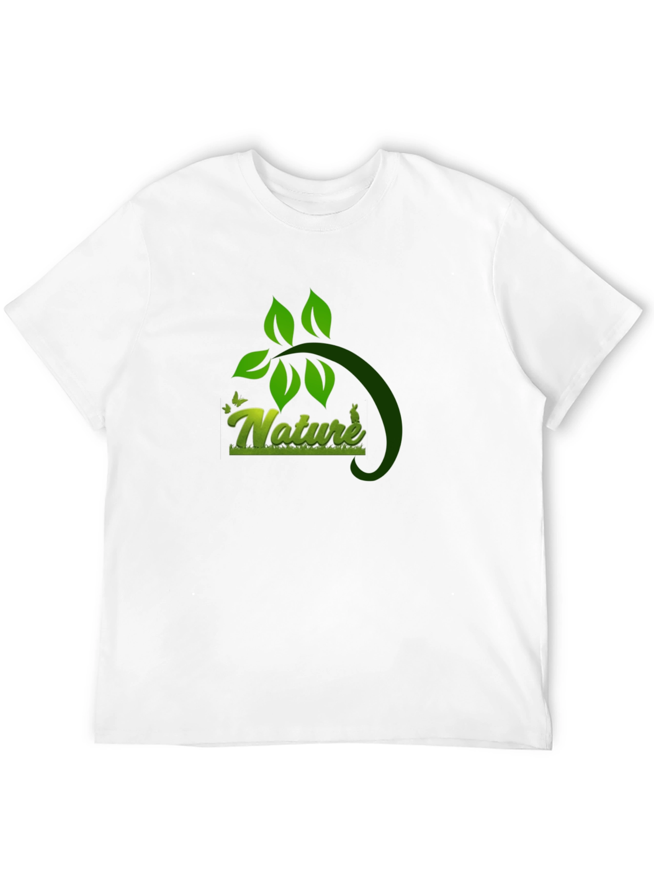 Nature Graphic Black T-Shirt - Eco Friendly Design