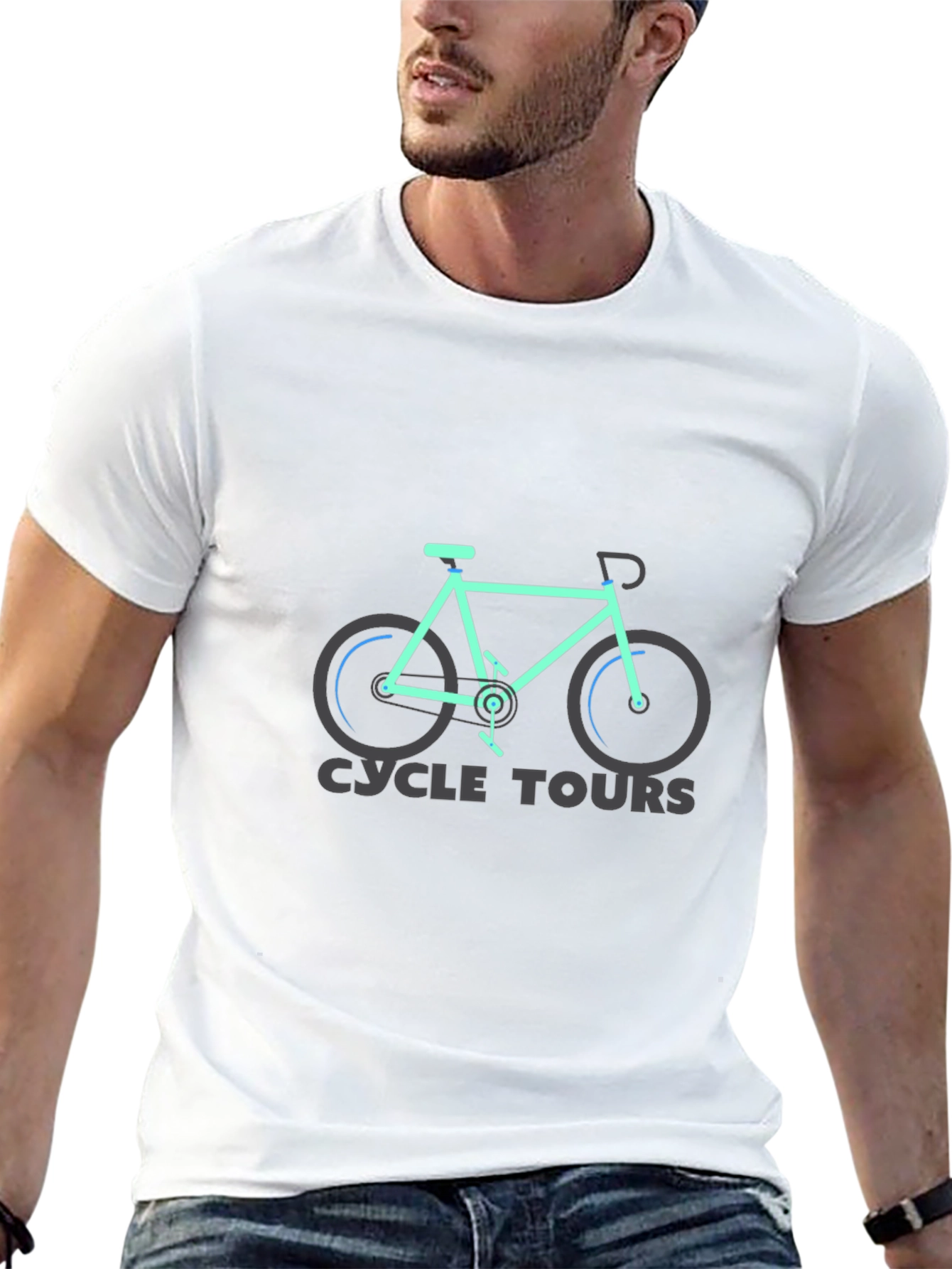 Cycle Tours Graphic Tee - Black