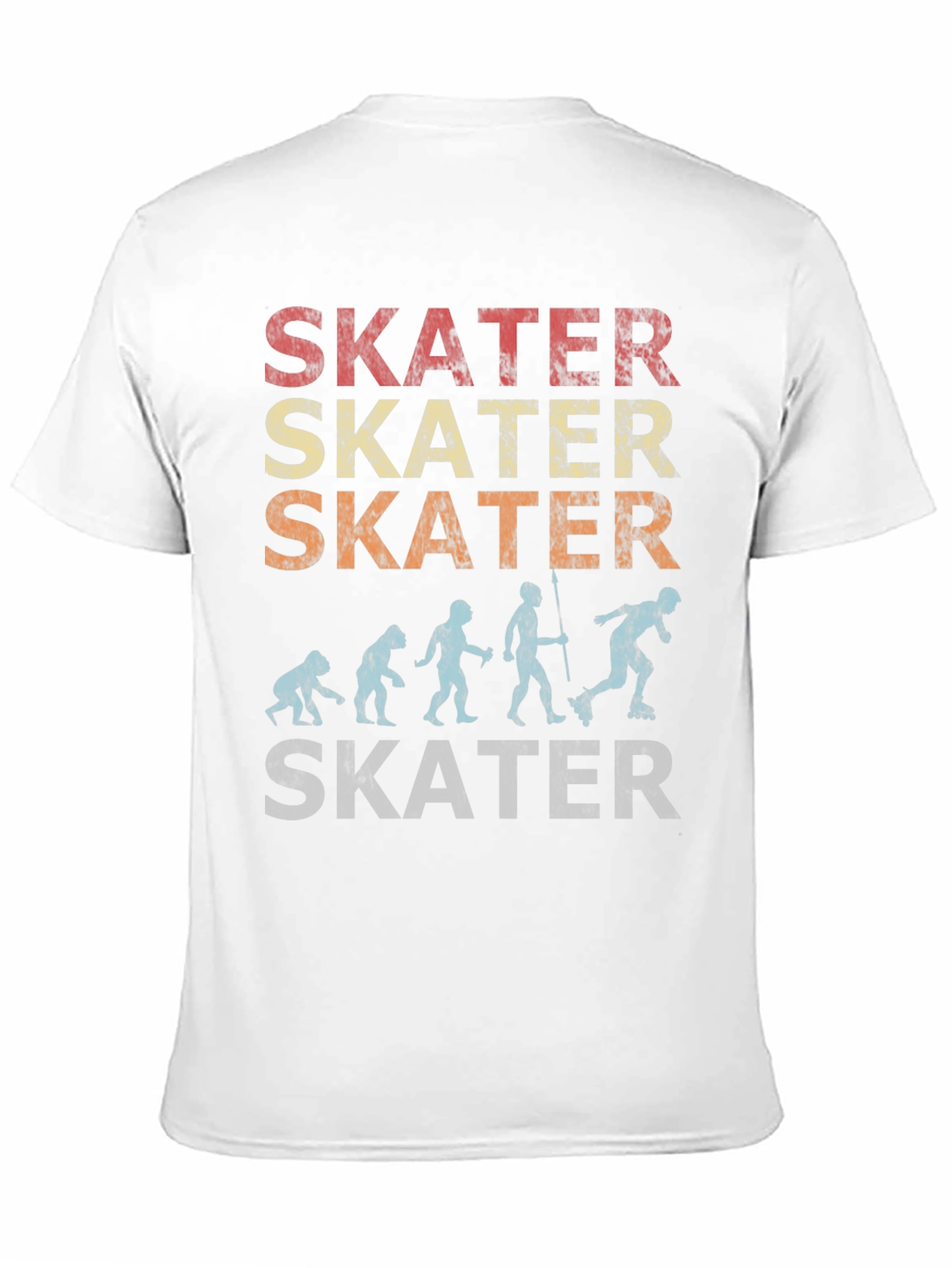 Skater Evolution Graphic T-Shirt - Retro Style Skateboarding Tee