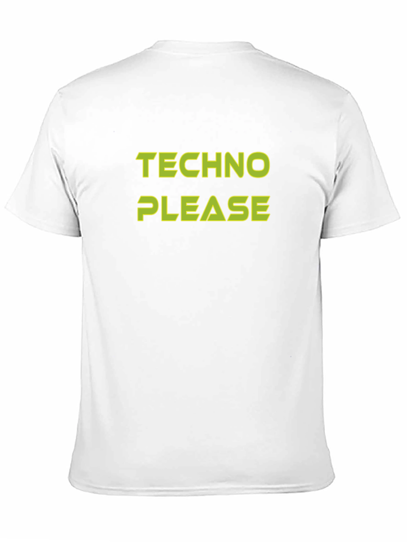 Techno Please Graphic Tee - Bold Black T-Shirt