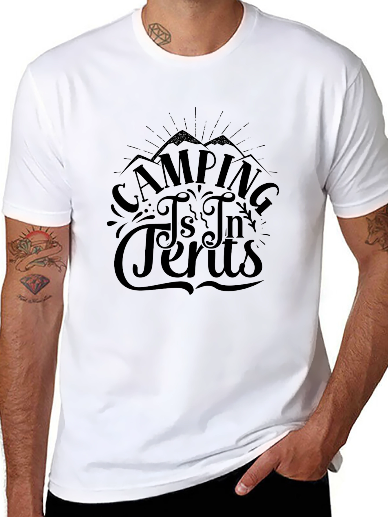 Camping is In Tents Graphic Tee