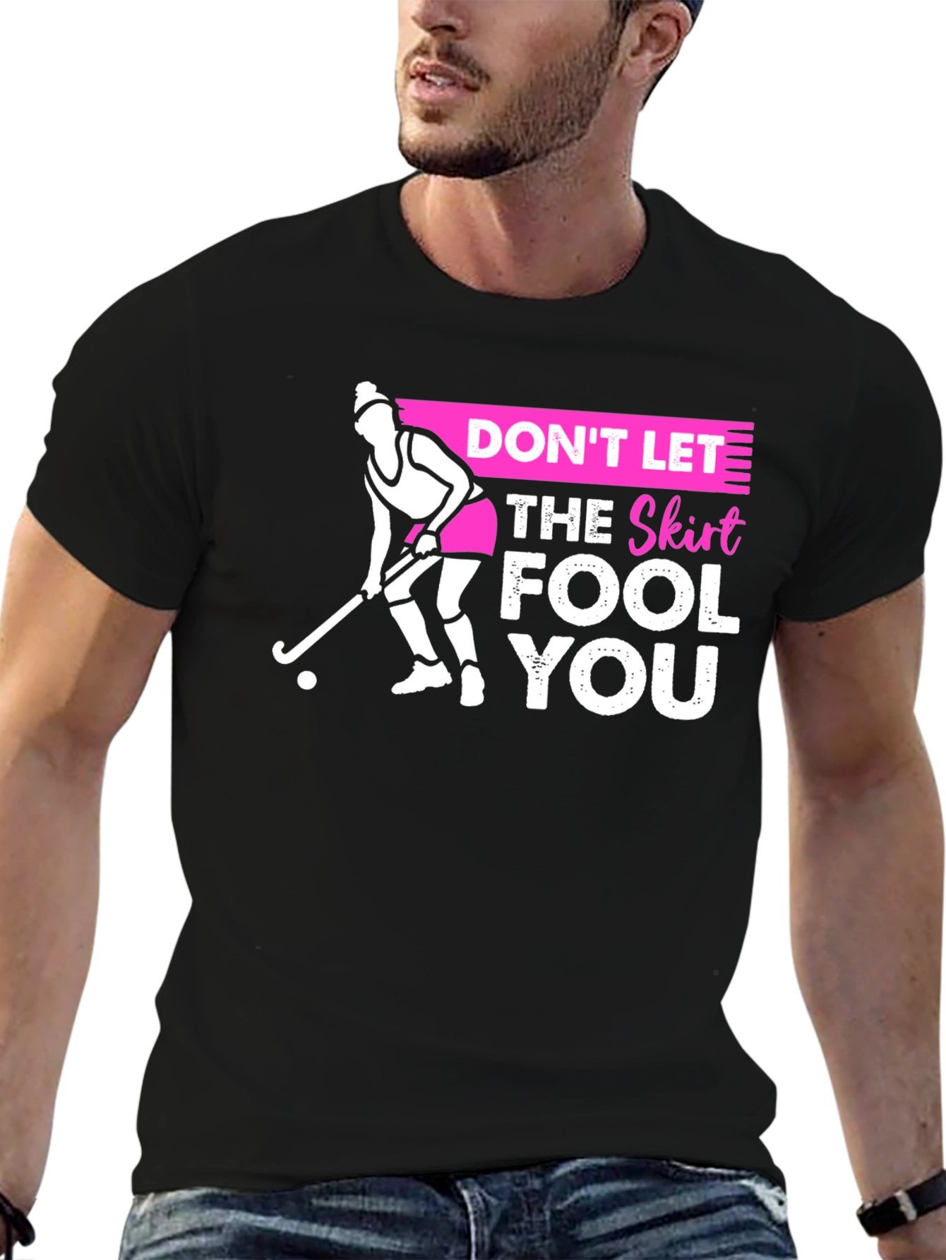 Field Hockey Skirt Warning Graphic T-Shirt