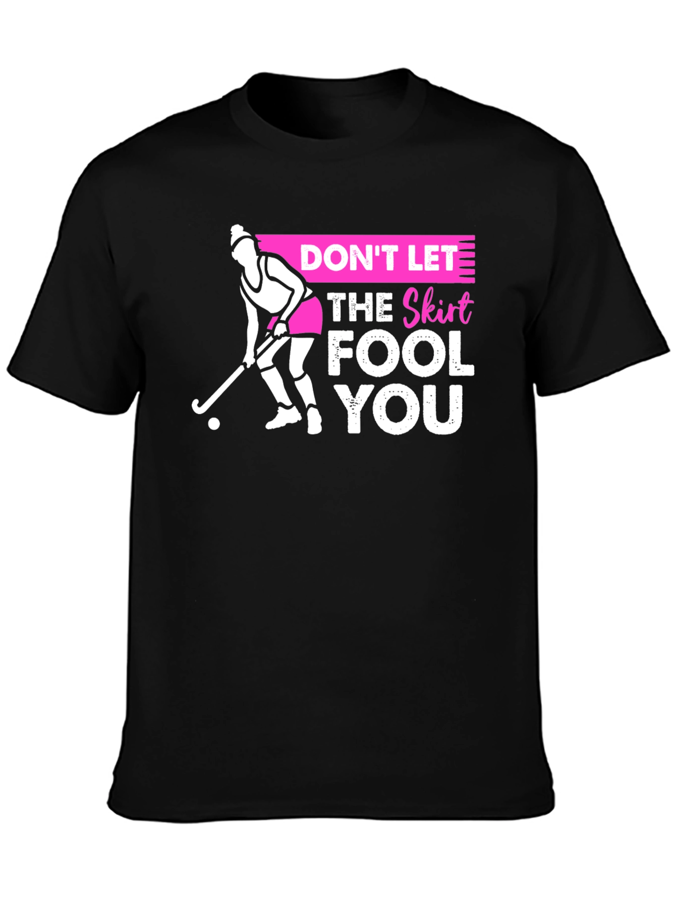 Field Hockey Skirt Warning Graphic T-Shirt