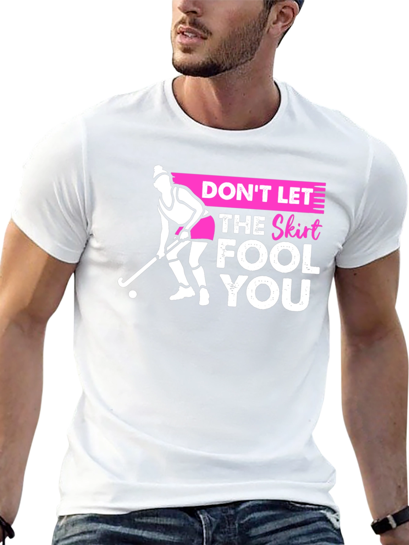 Field Hockey Skirt Warning Graphic T-Shirt