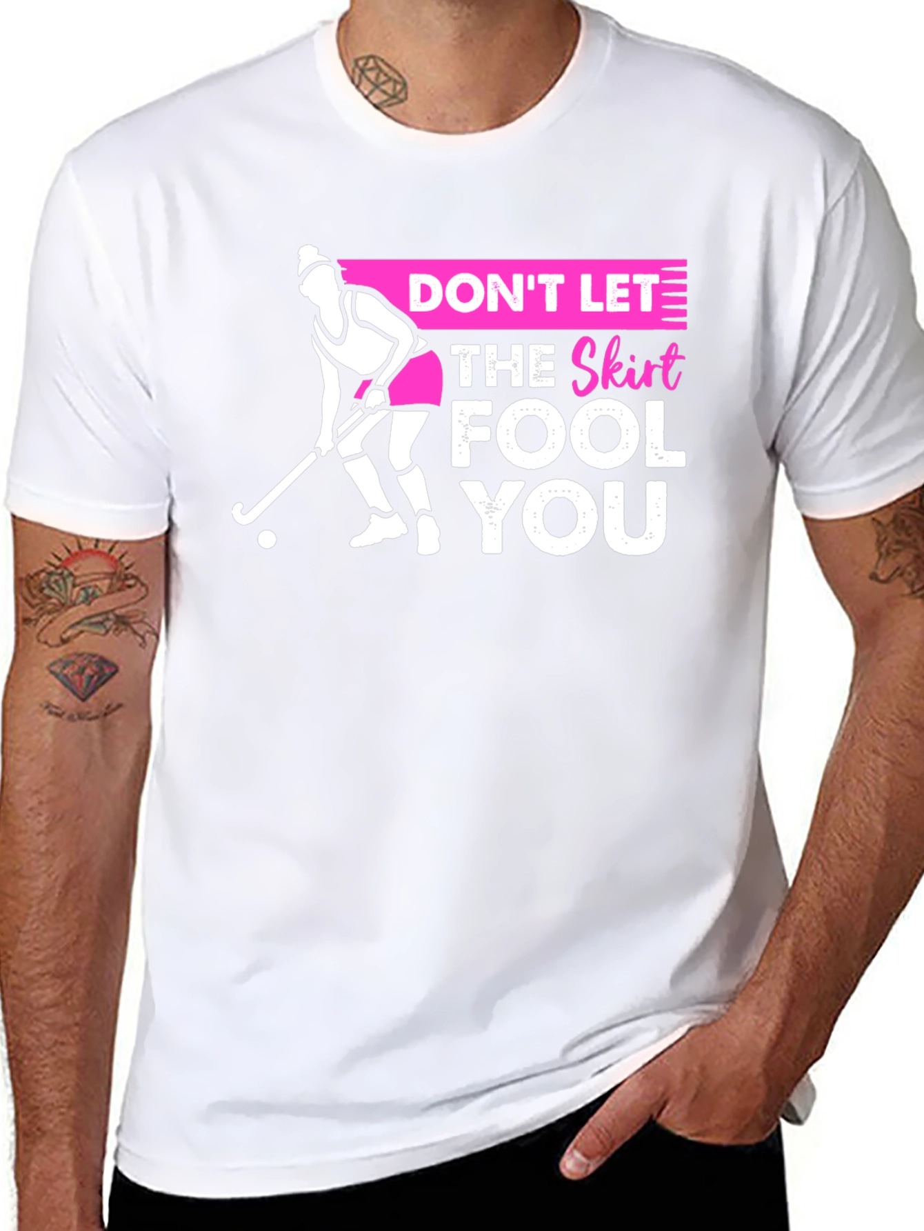 Field Hockey Skirt Warning Graphic T-Shirt