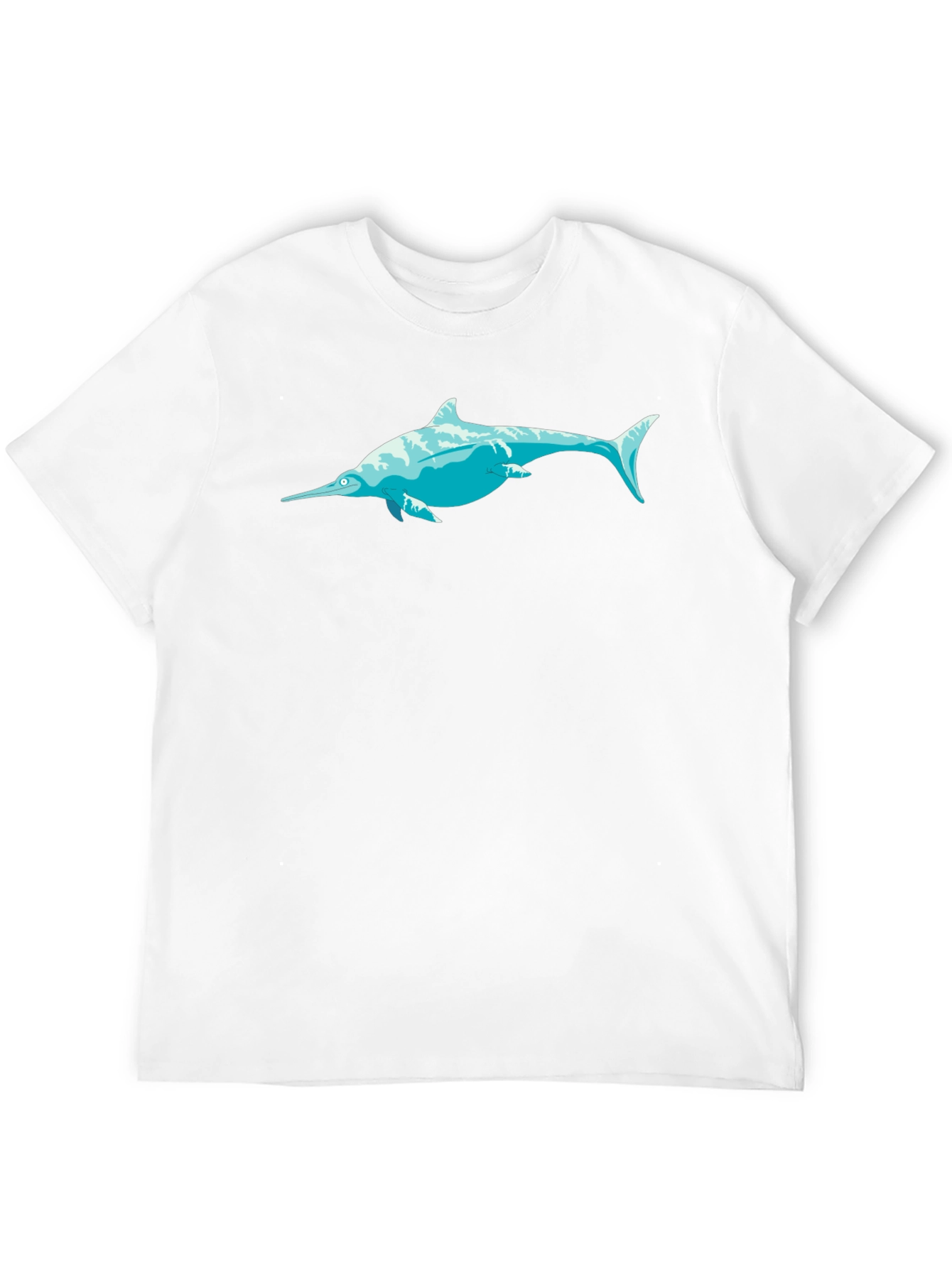 Swordfish Graphic Tee - Black Cotton T-Shirt
