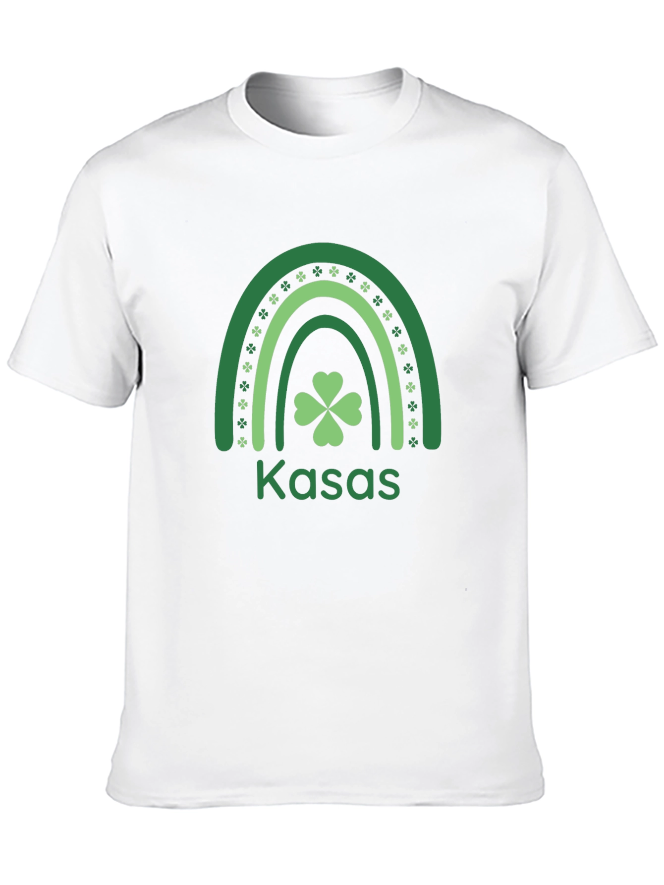 Kasa St. Patricks Day Shamrock Rainbow T-Shirt