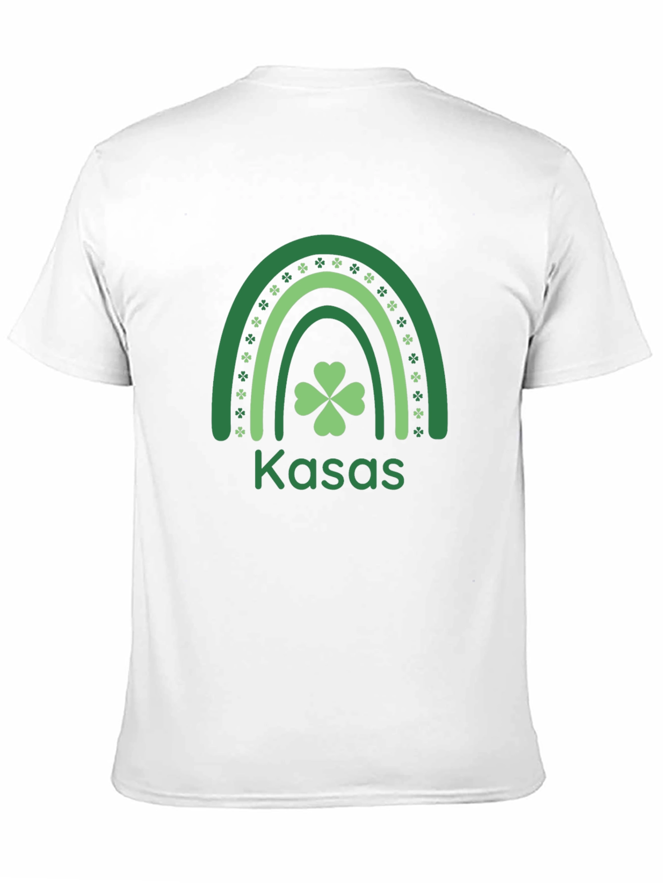 Kasa St. Patricks Day Shamrock Rainbow T-Shirt