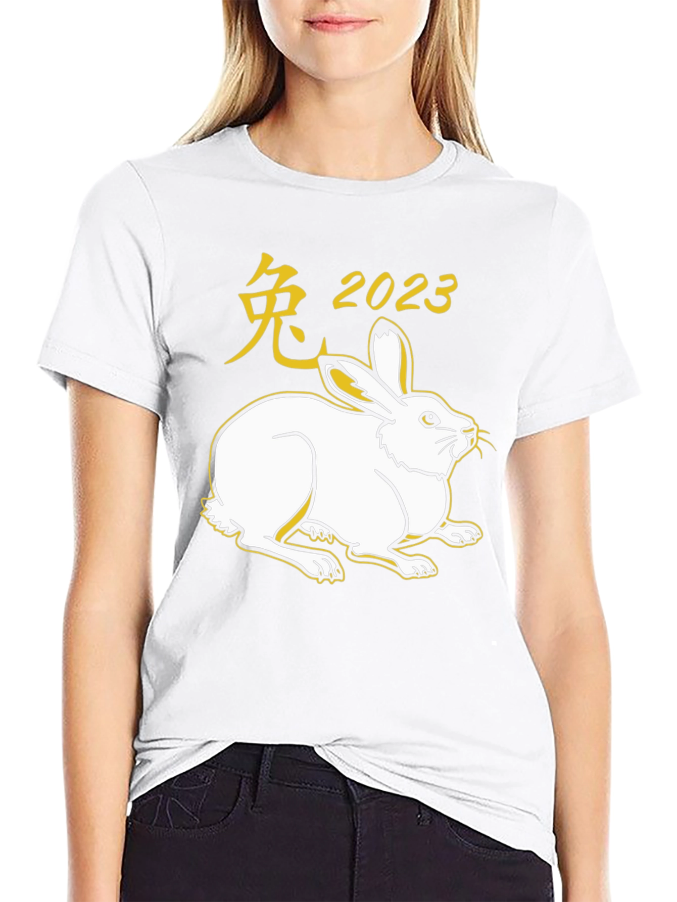 Year of the Rabbit 2023 Black T-Shirt