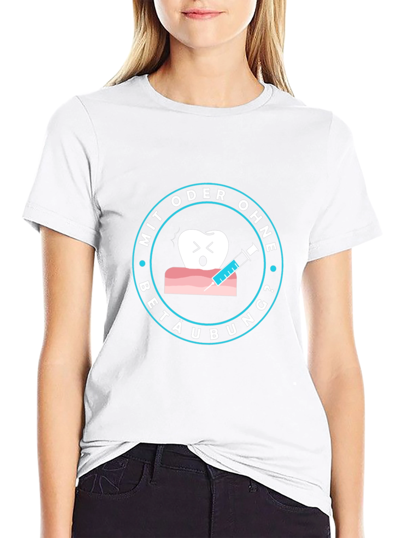 Dental Tee: Mit Oder Ohne Betaubung? T-Shirt