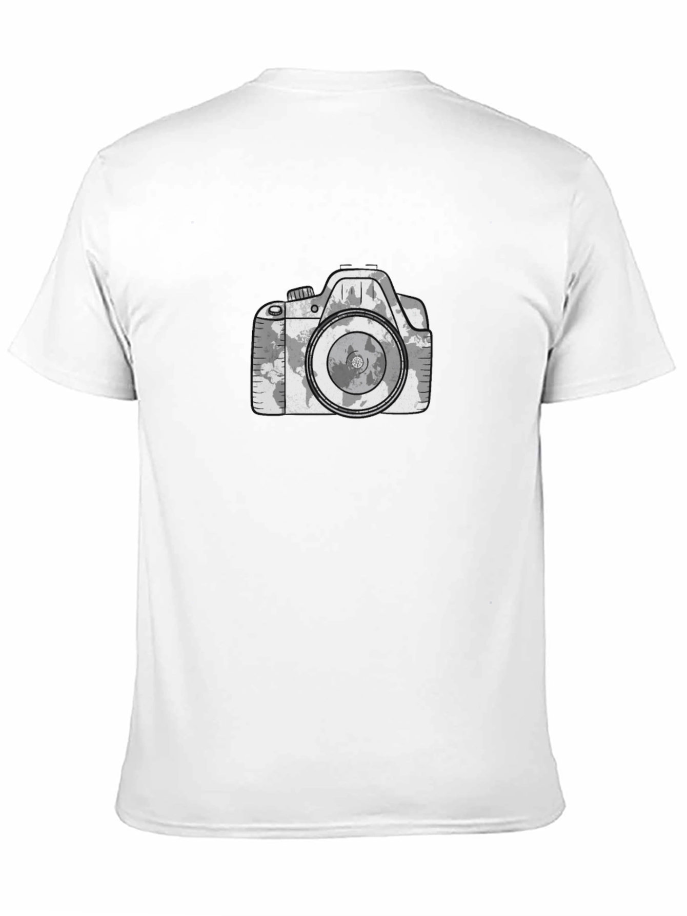 World Map Camera Graphic Tee