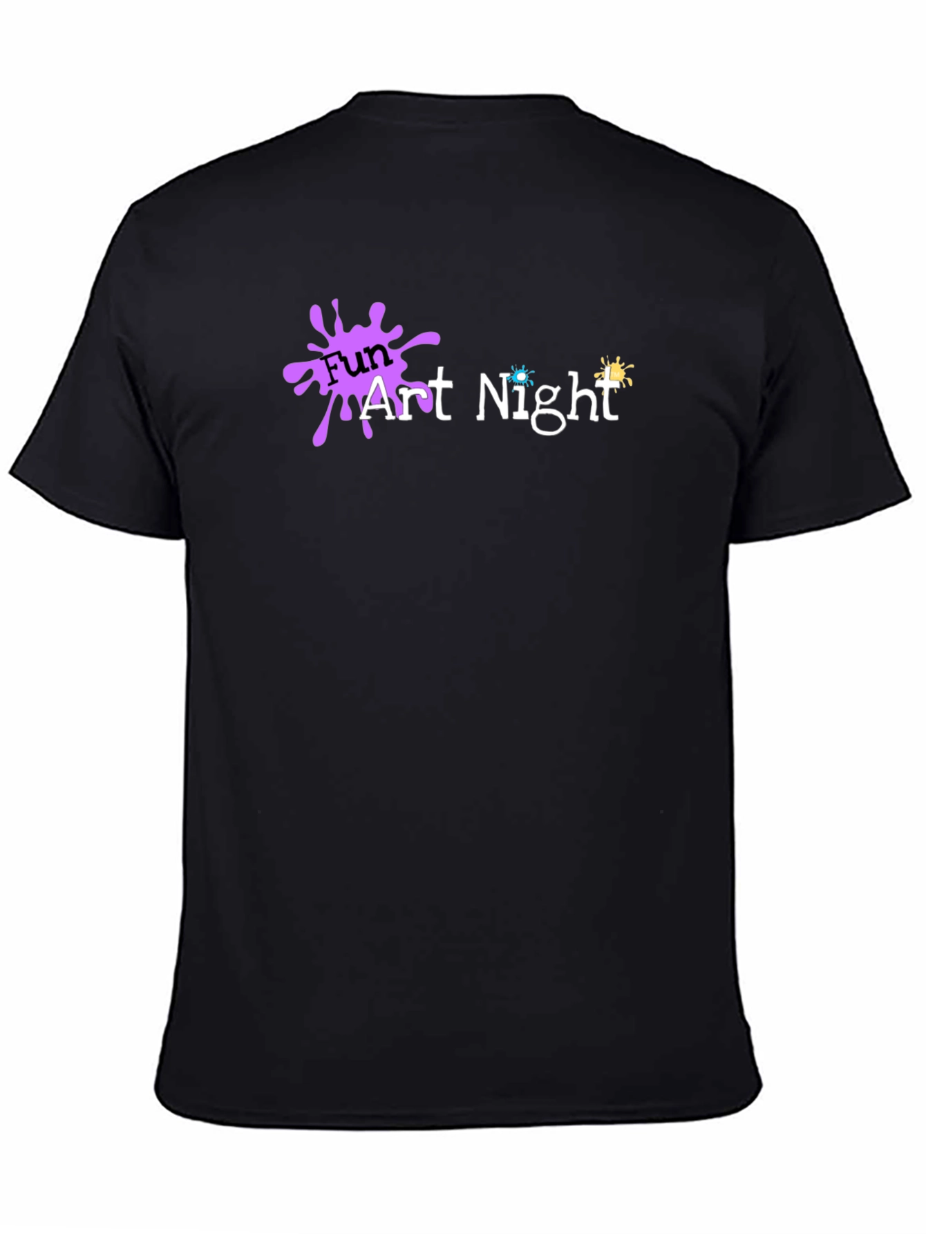 Fun Art Night Black T-Shirt