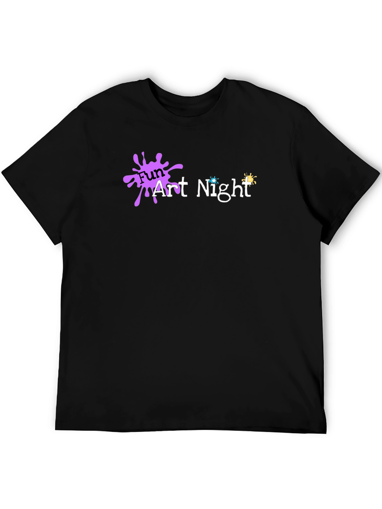 Fun Art Night Black T-Shirt