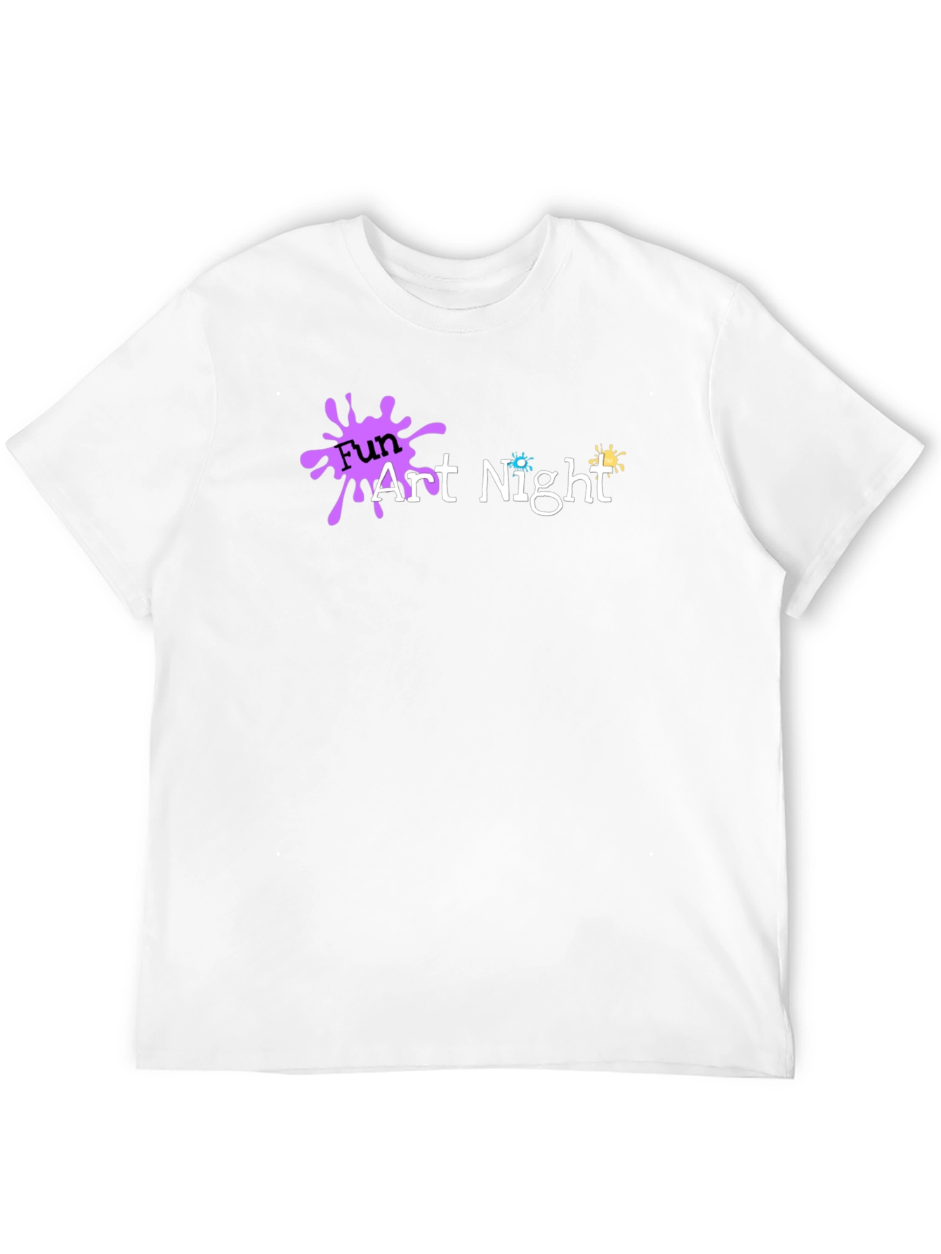 Fun Art Night Black T-Shirt
