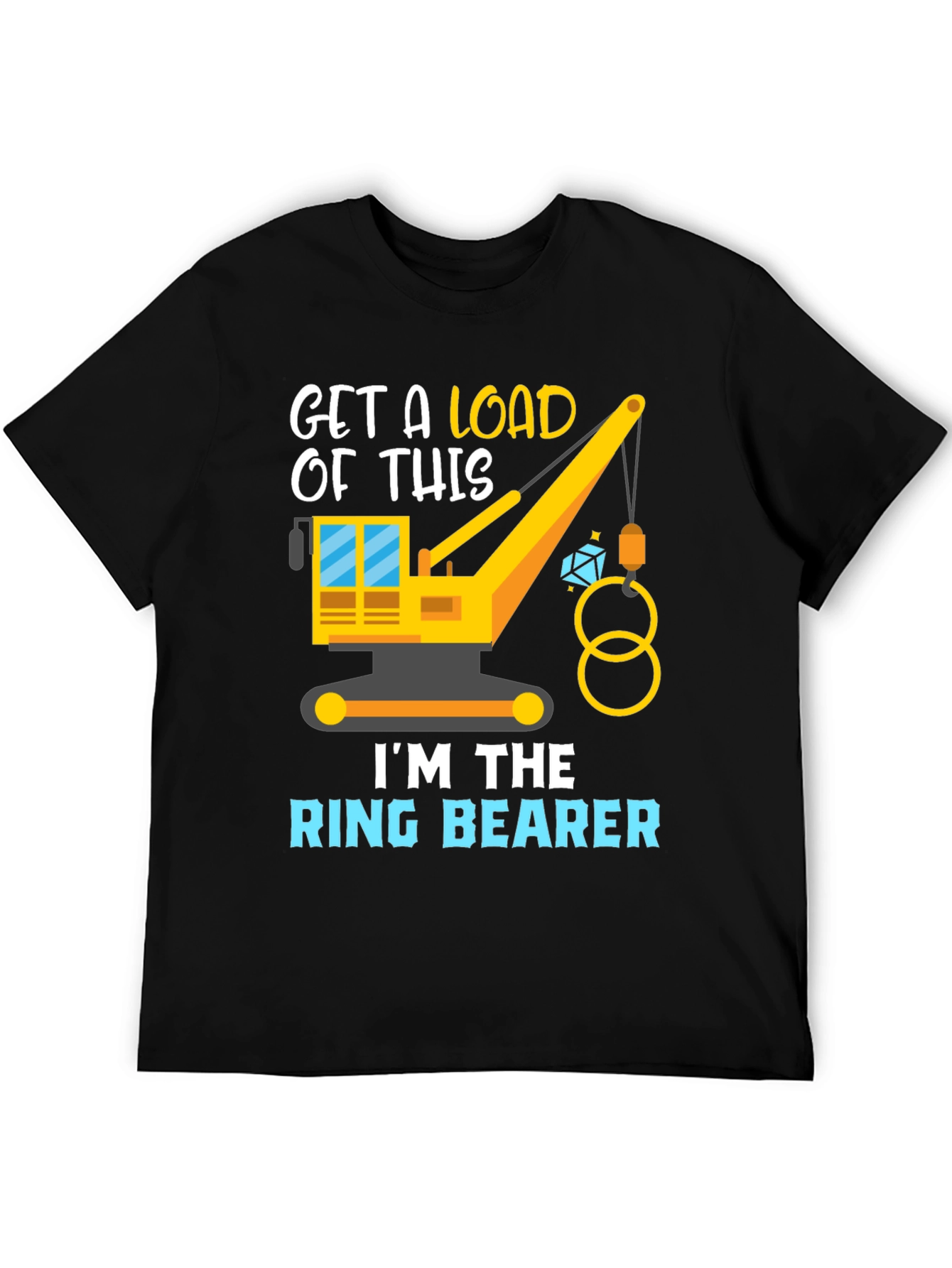 Ring Bearer Construction Crane Graphic Tee