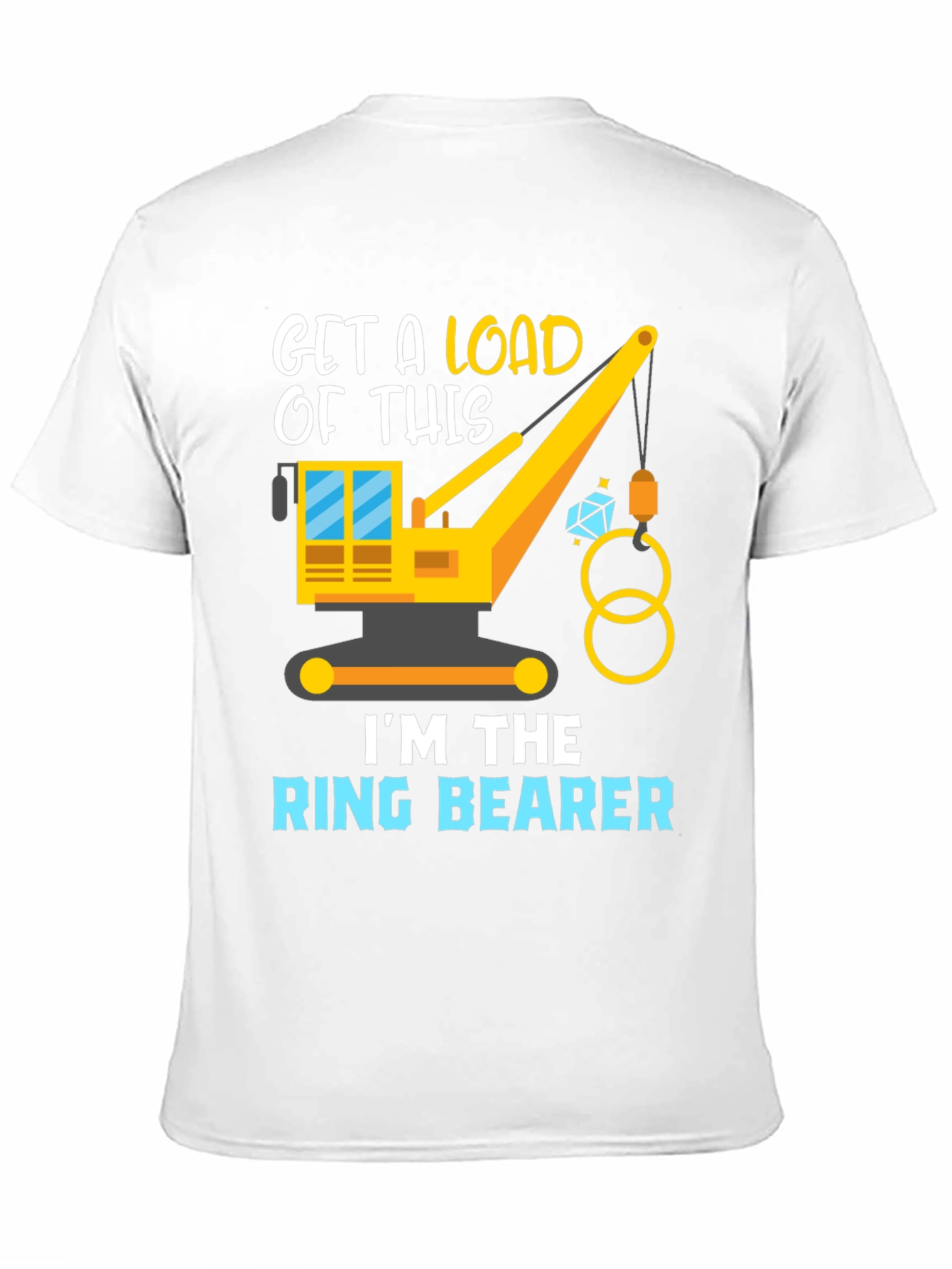 Ring Bearer Construction Crane Graphic Tee