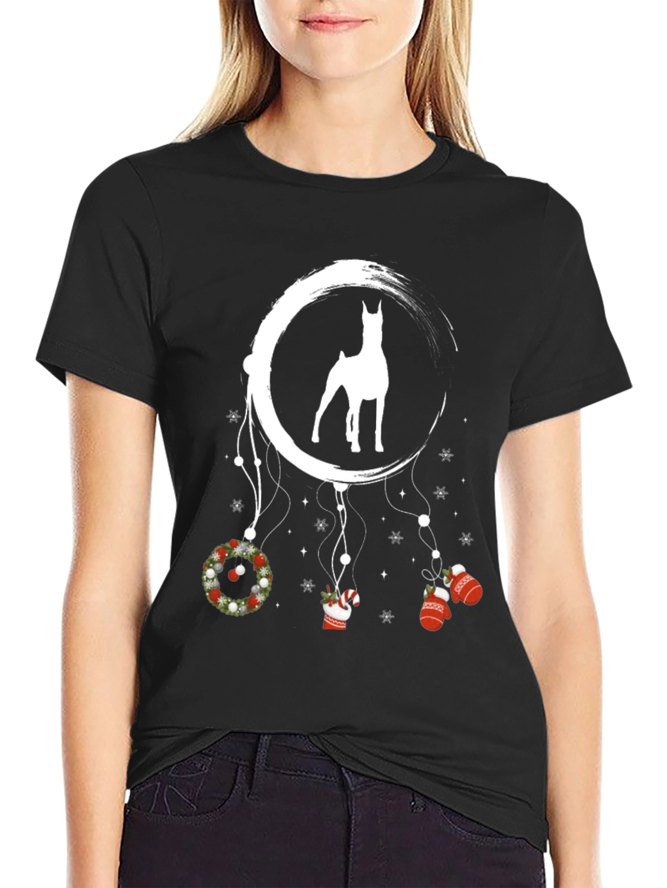 Christmas Dog Dreamcatcher Tee