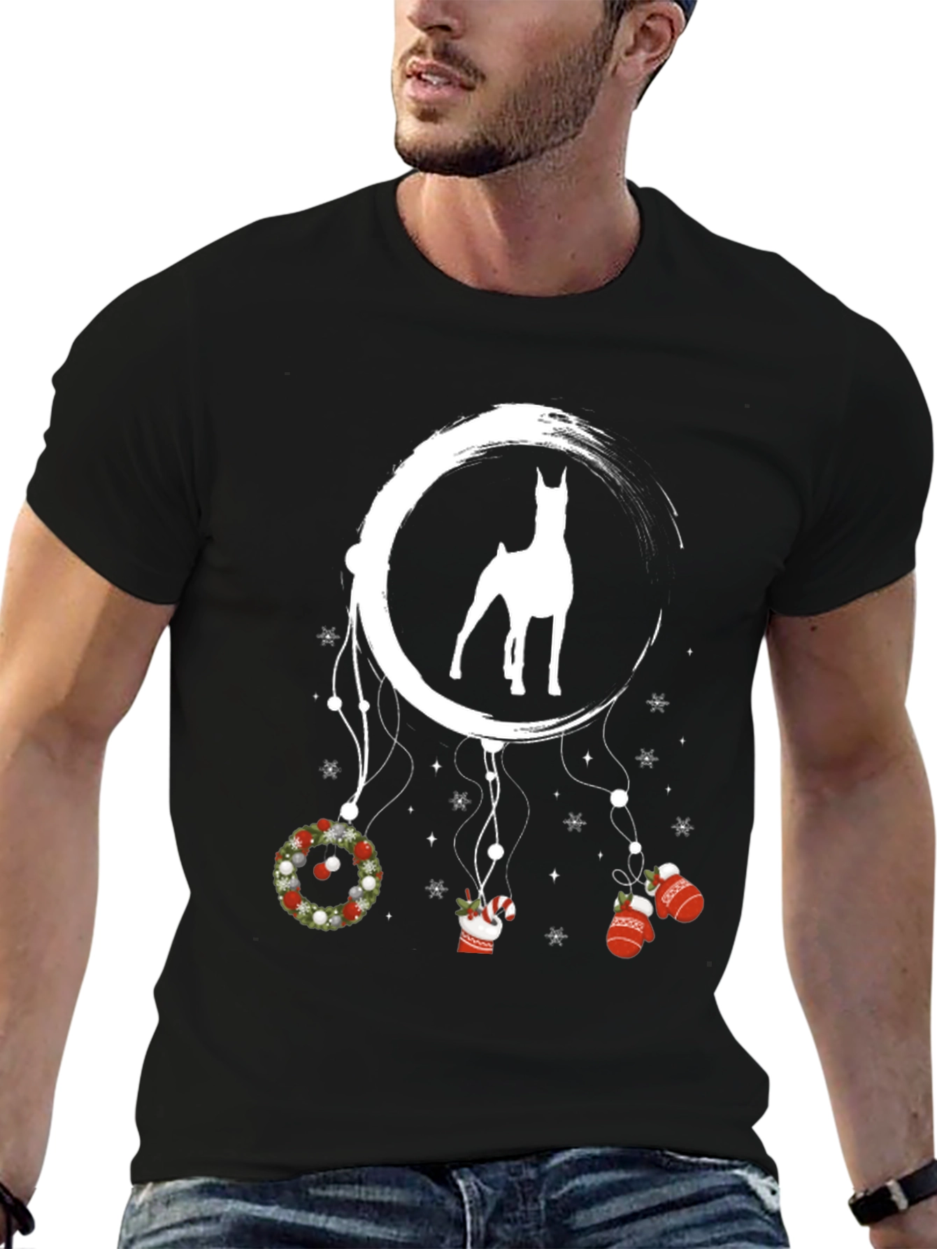 Christmas Dog Dreamcatcher Tee