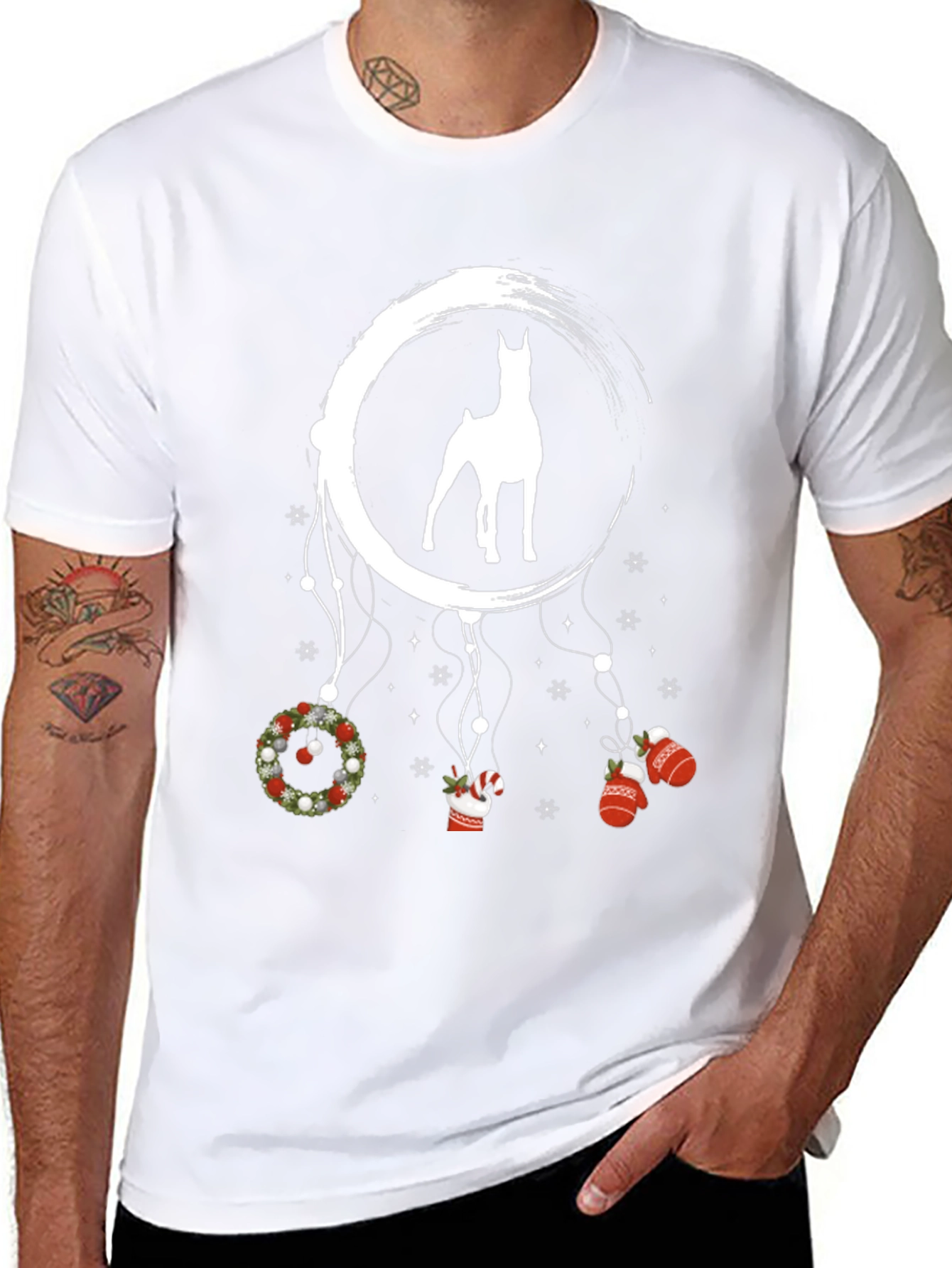 Christmas Dog Dreamcatcher Tee