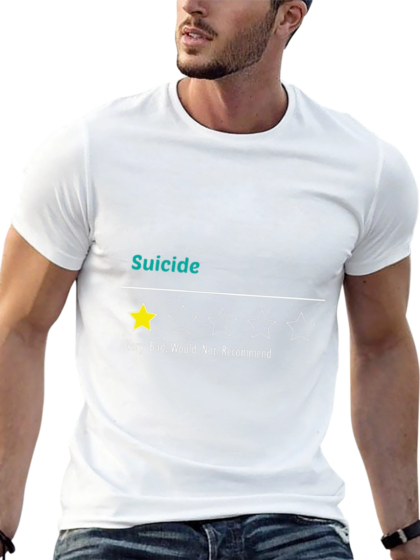 Suicide Very Bad 1-Star Funny Graphic T-Shirt