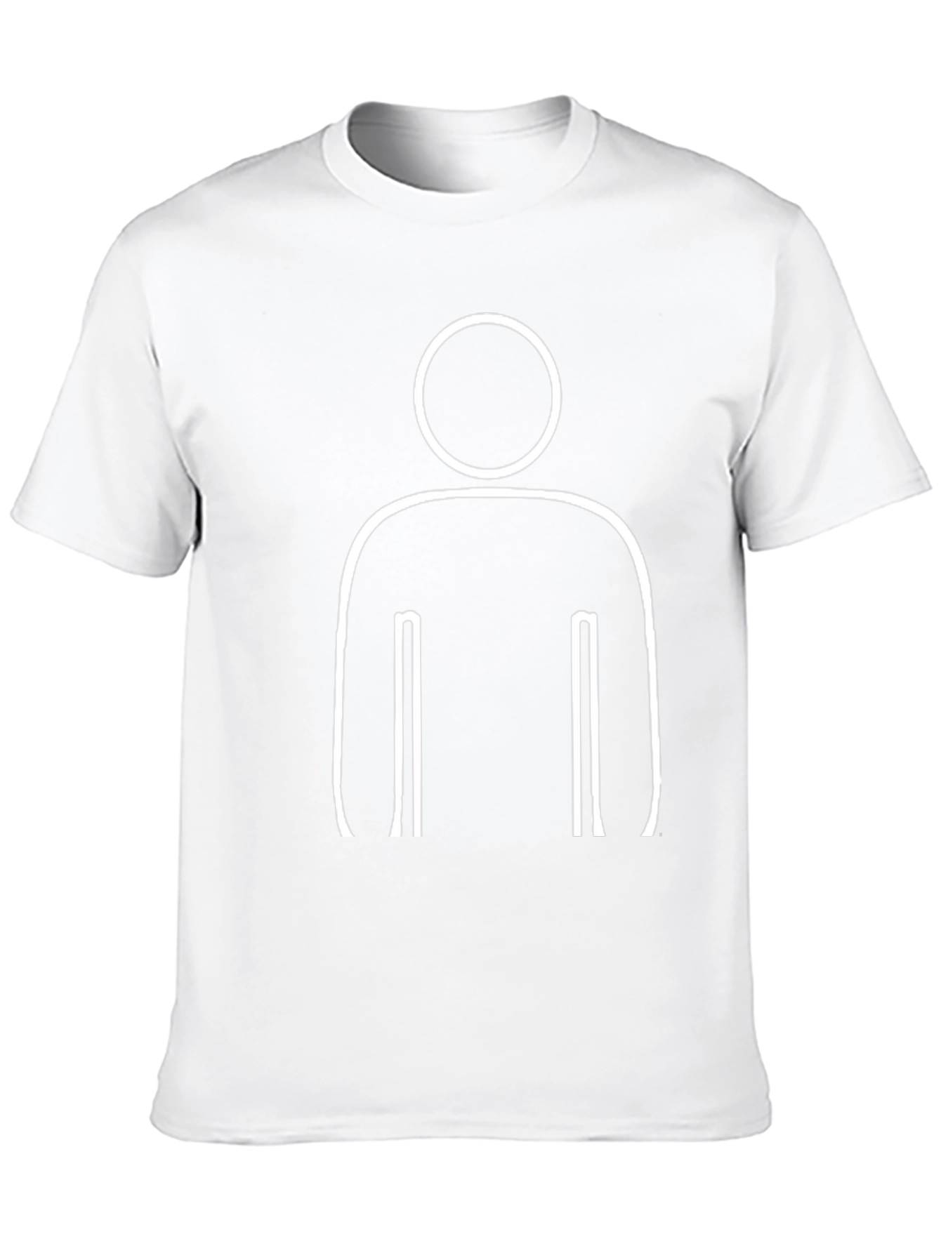 Minimalist Man Graphic Black T-Shirt