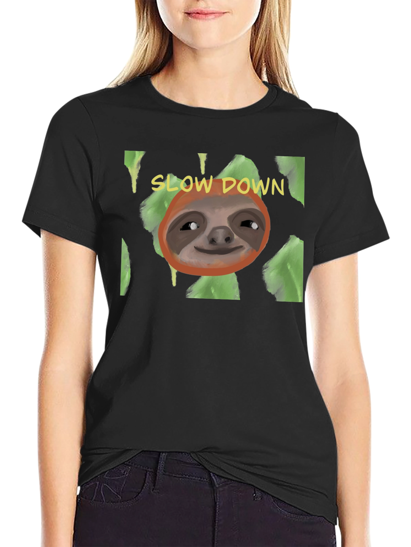 Slow Down Sloth T-Shirt - Relaxed Style