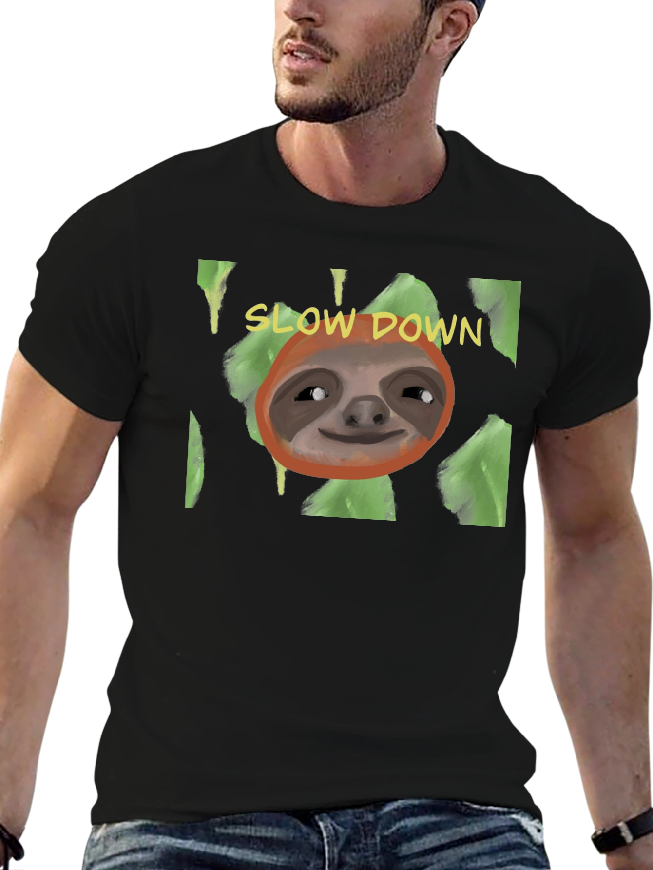 Slow Down Sloth T-Shirt - Relaxed Style