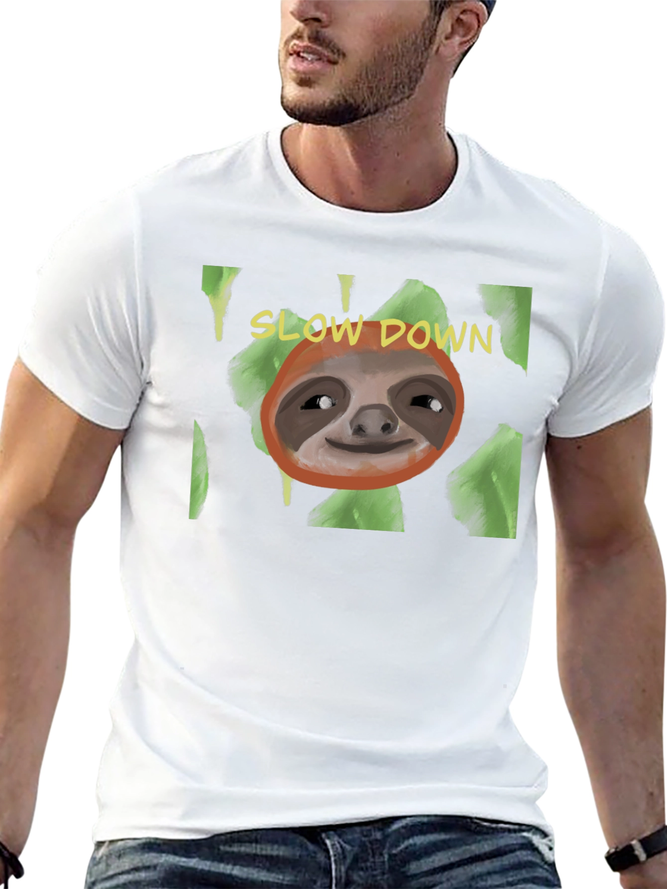 Slow Down Sloth T-Shirt - Relaxed Style