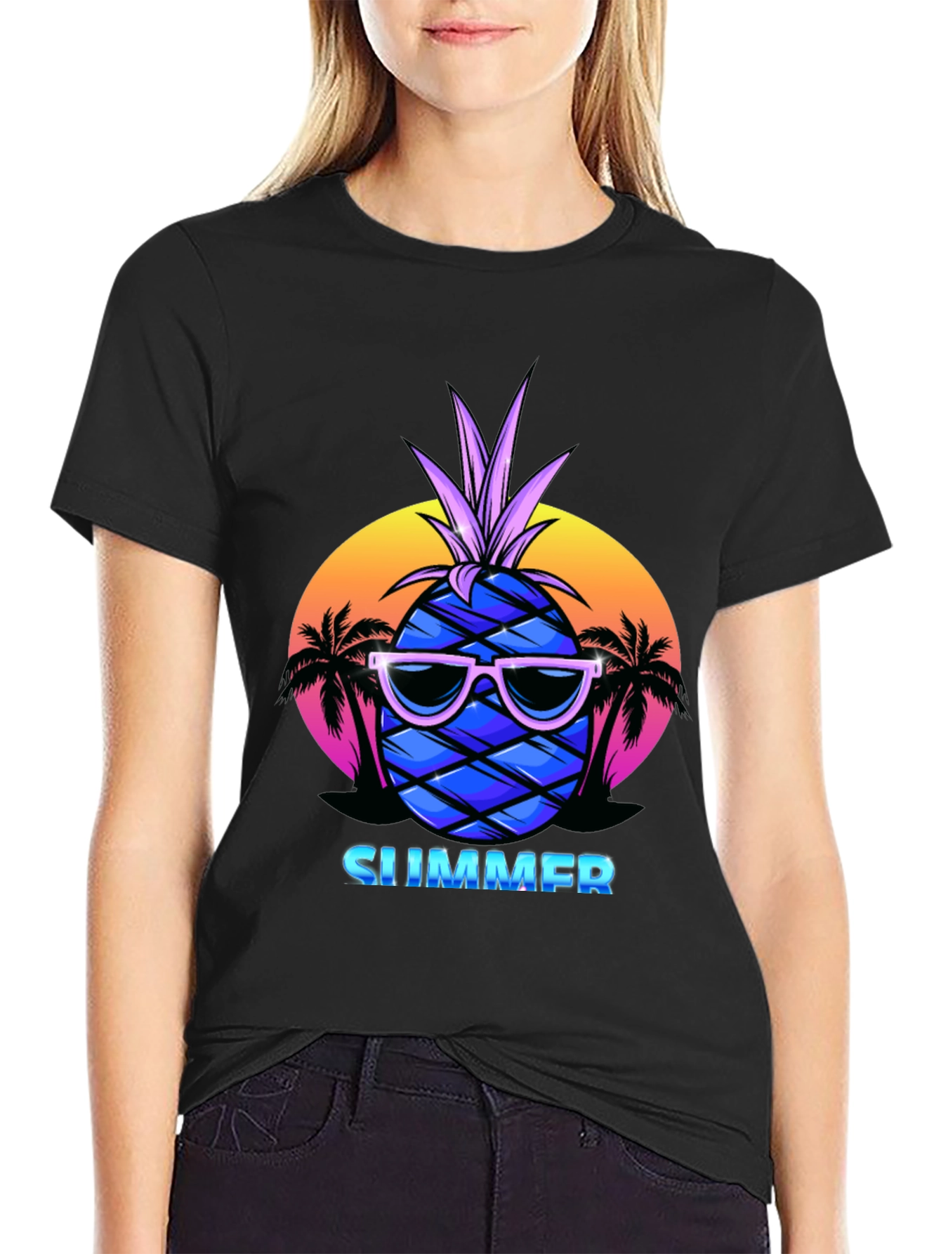 Summer Pineapple T-Shirt - Vacation Vibes