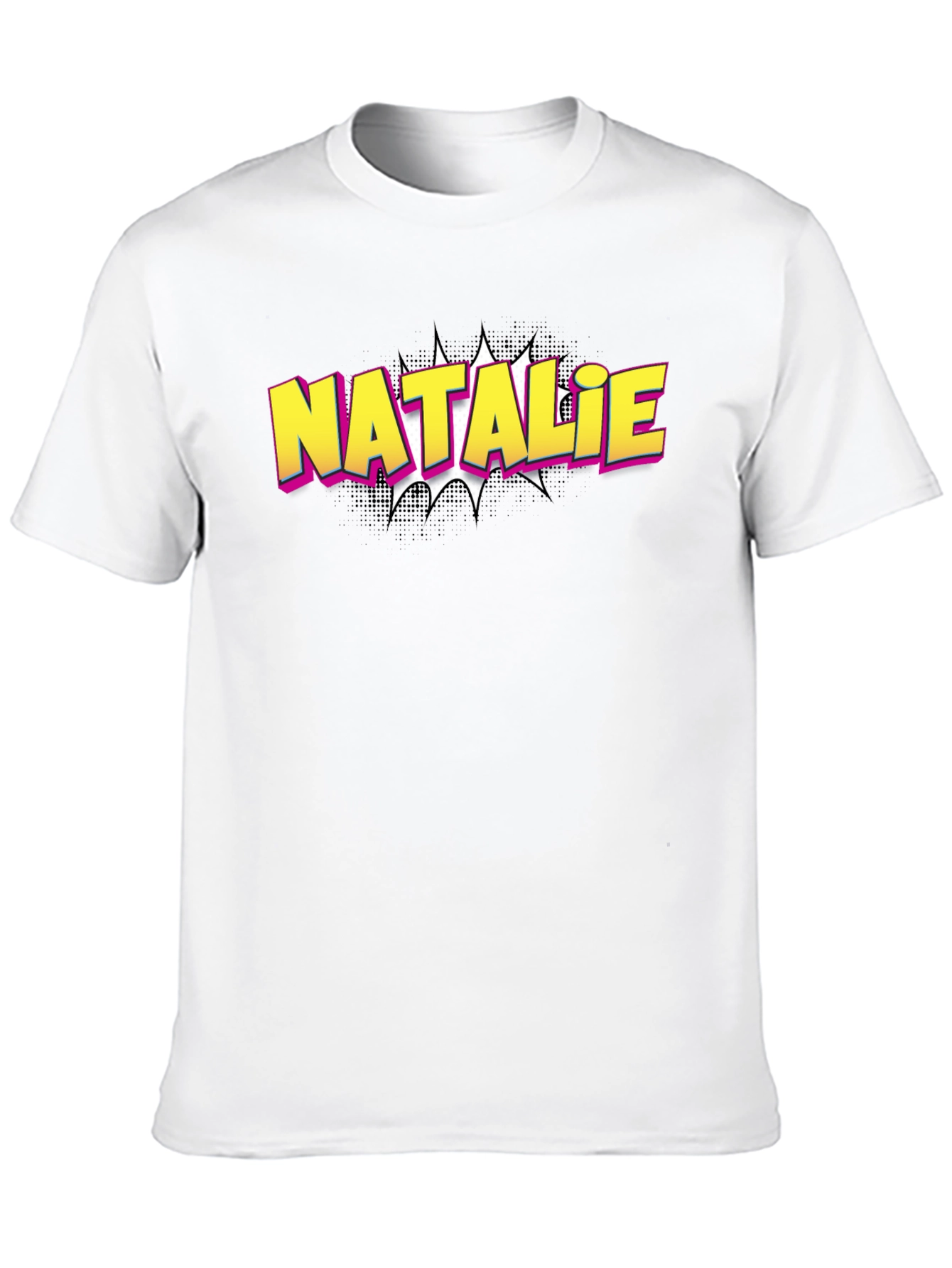 Natalie Comic Book Style Custom T-Shirt