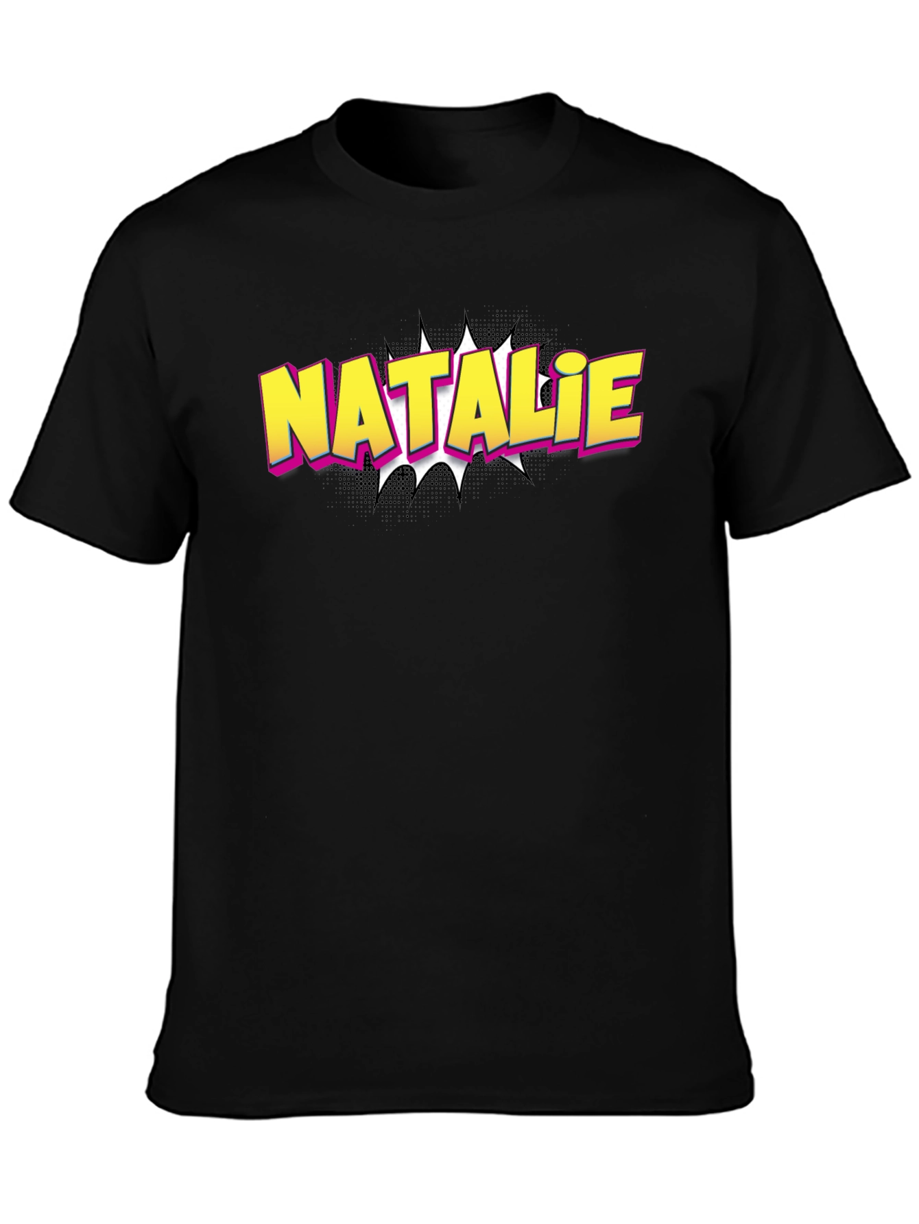 Natalie Comic Book Style Custom T-Shirt