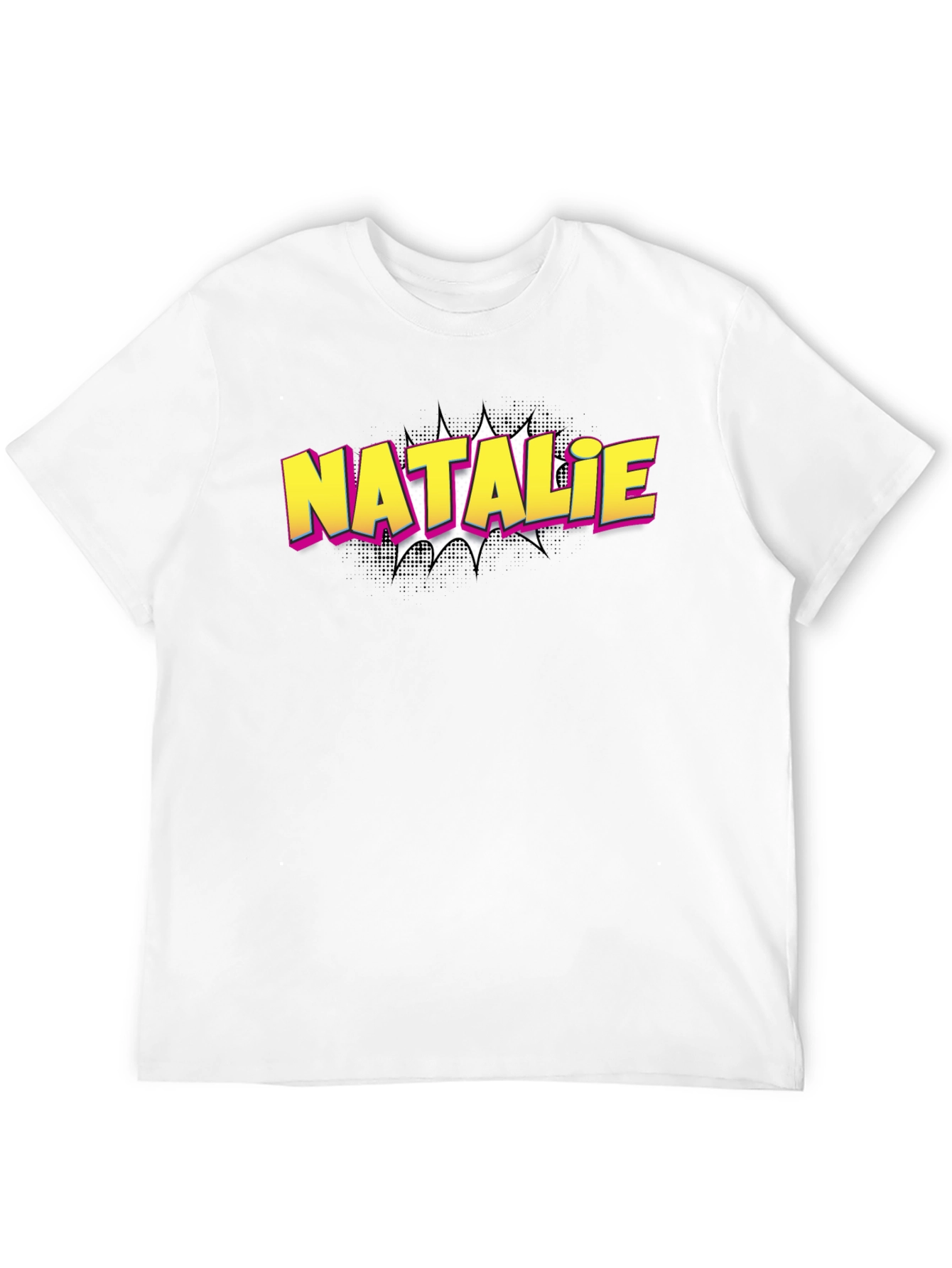 Natalie Comic Book Style Custom T-Shirt
