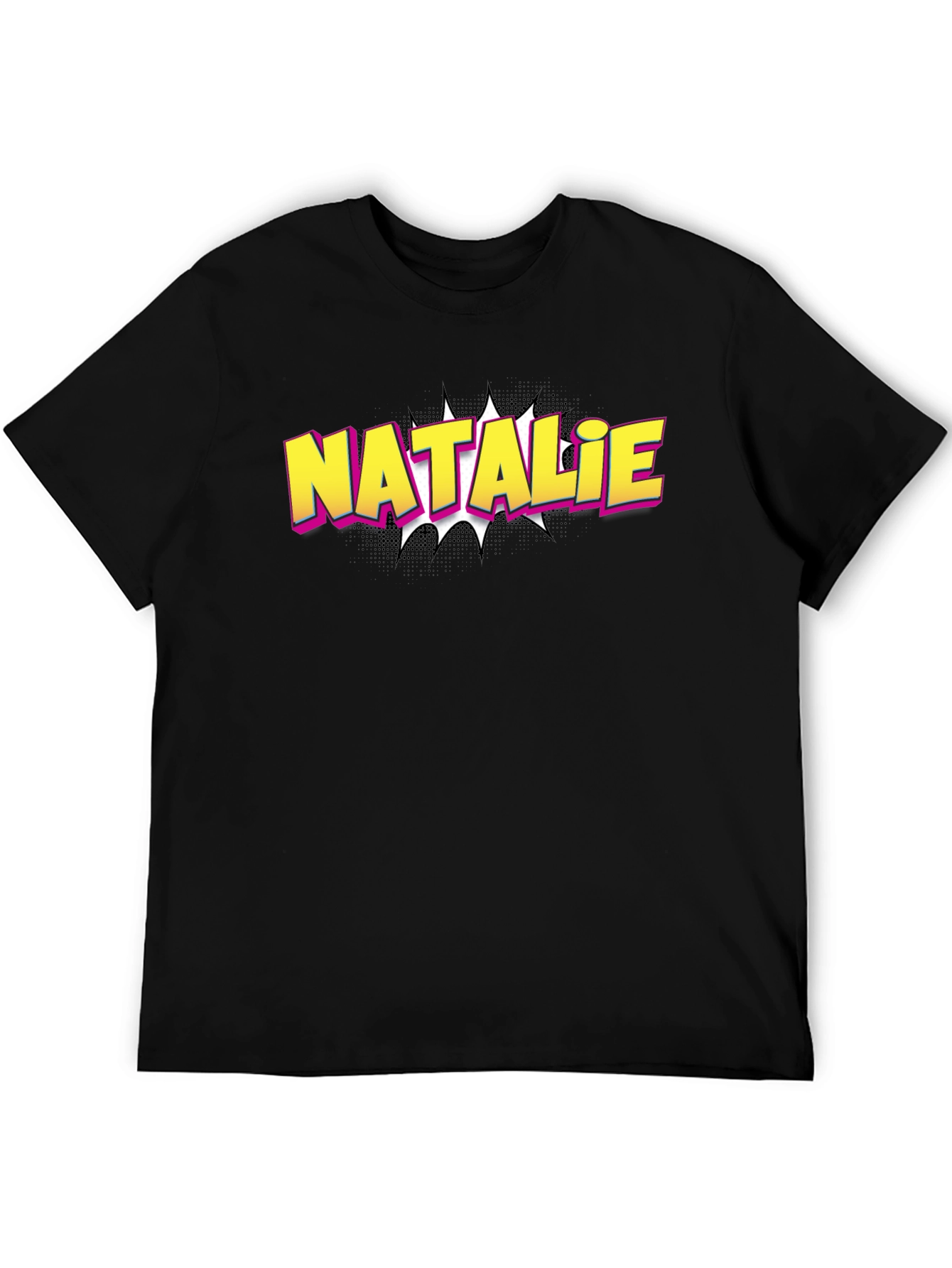 Natalie Comic Book Style Custom T-Shirt