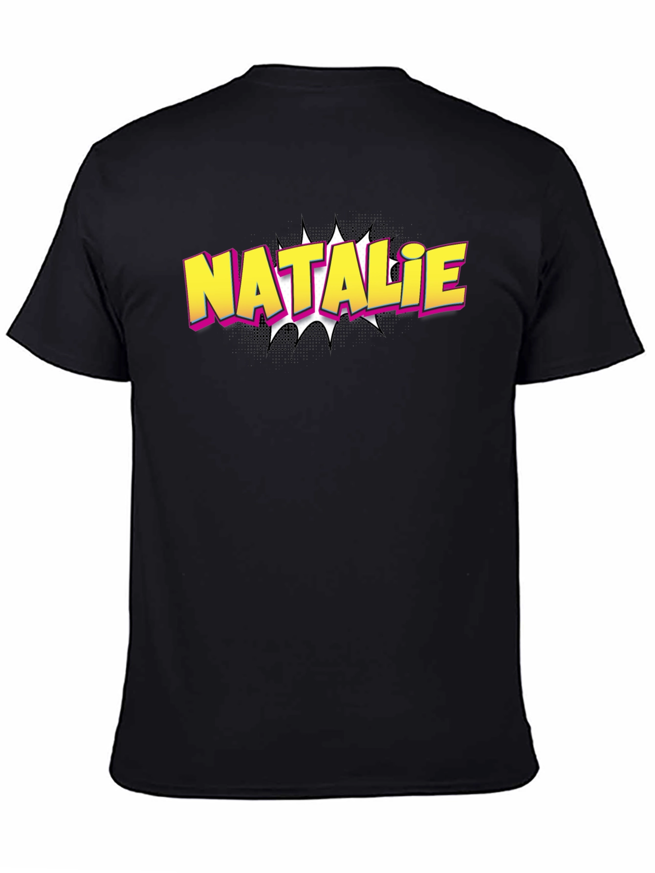 Natalie Comic Book Style Custom T-Shirt