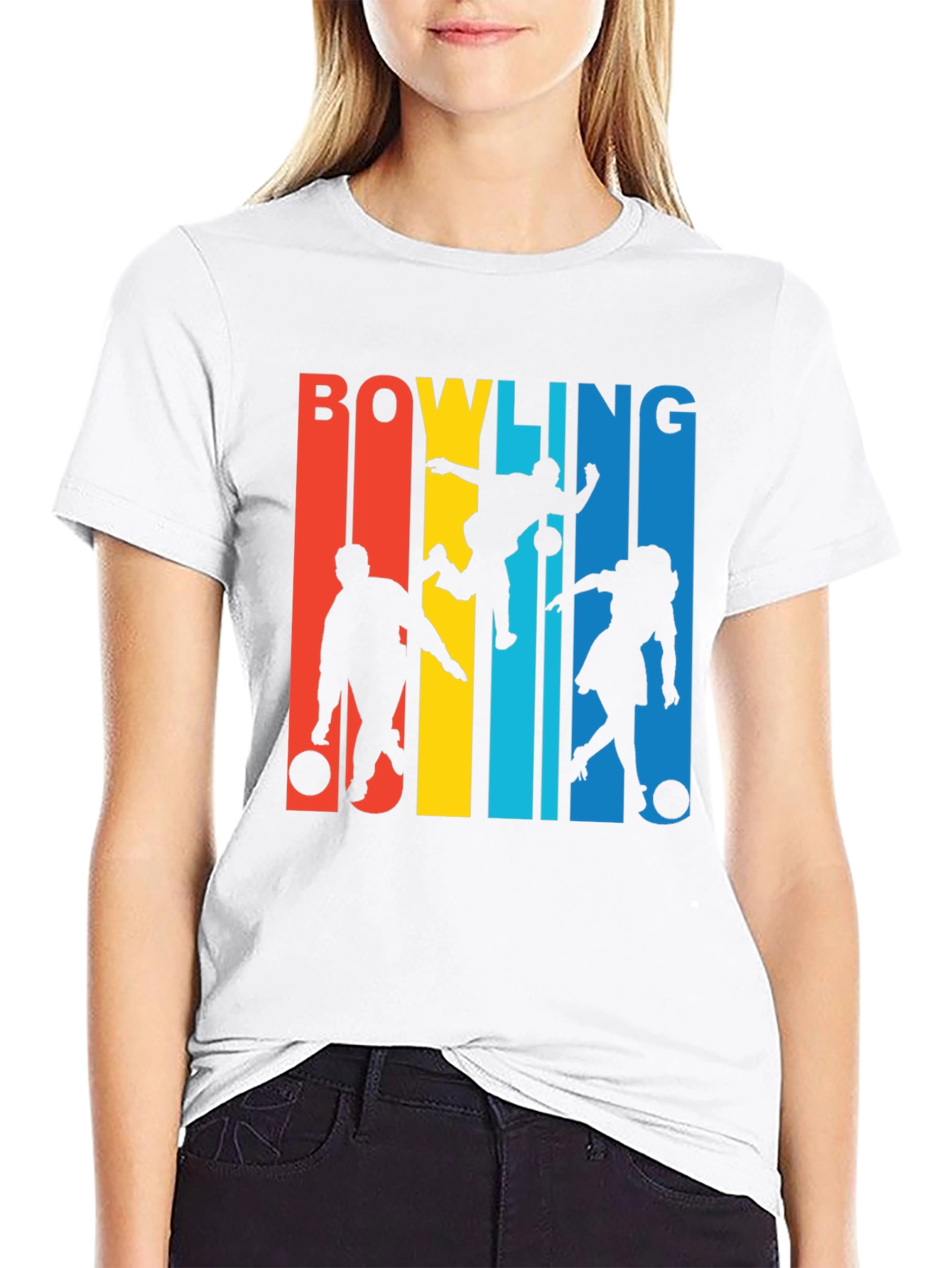 Retro Bowling T-Shirt - Strike Design