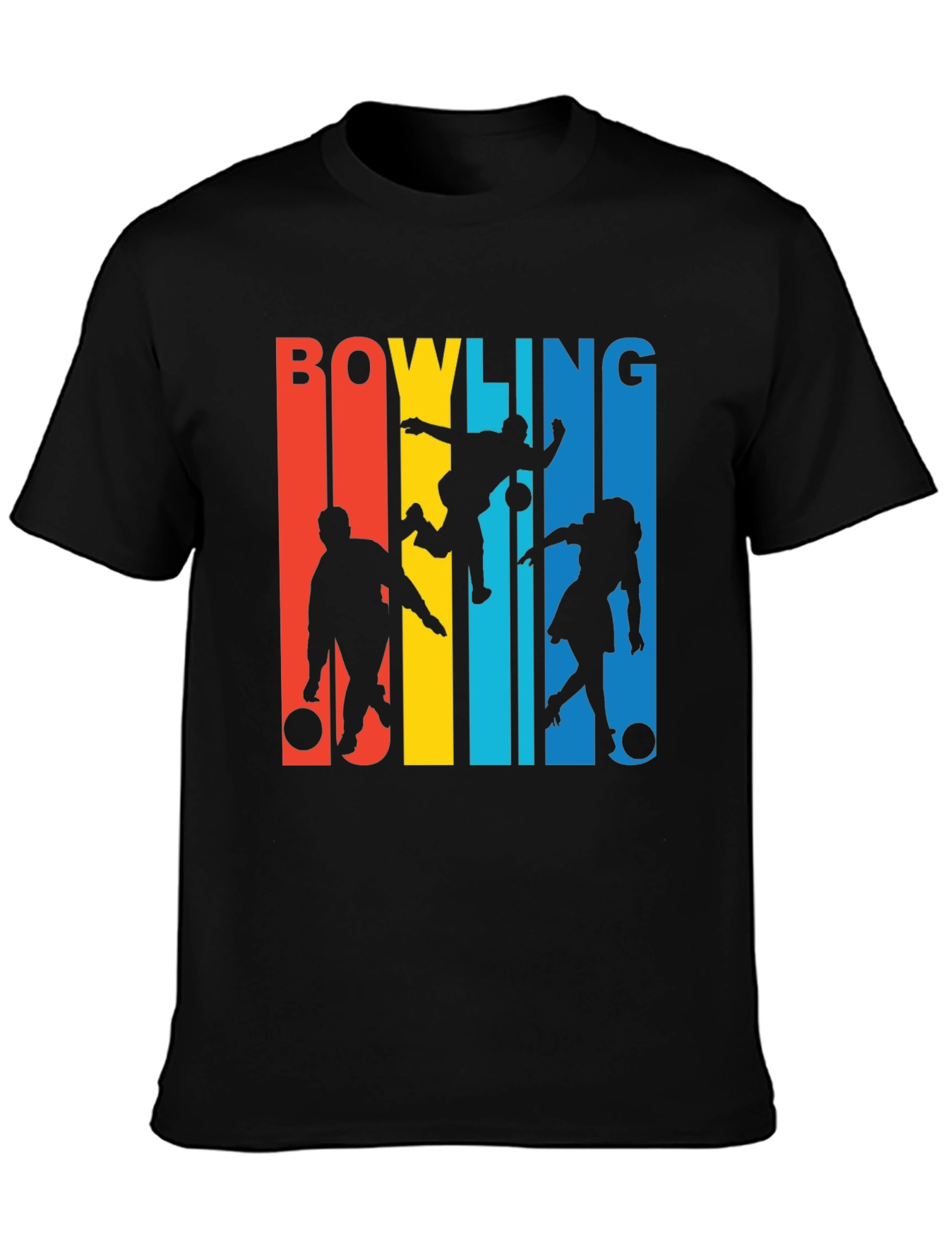 Retro Bowling T-Shirt - Strike Design