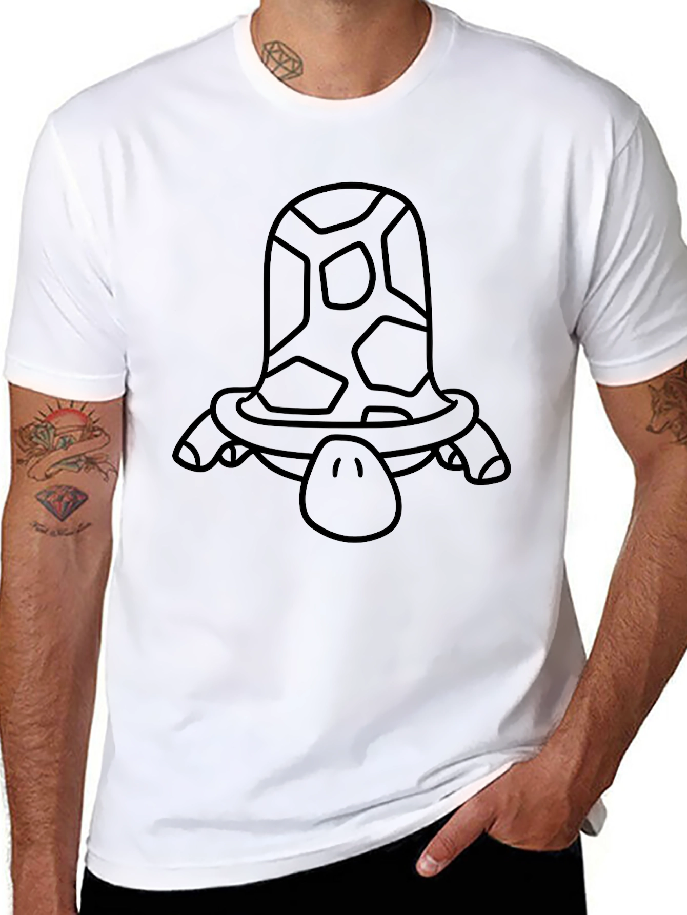 Turtle Graphic Black T-Shirt