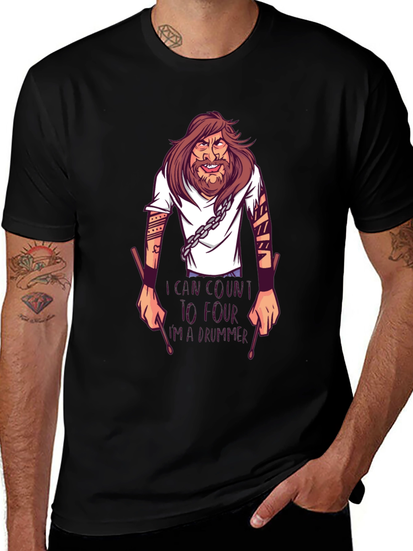 Drummer T-Shirt: Cant Count to Four!