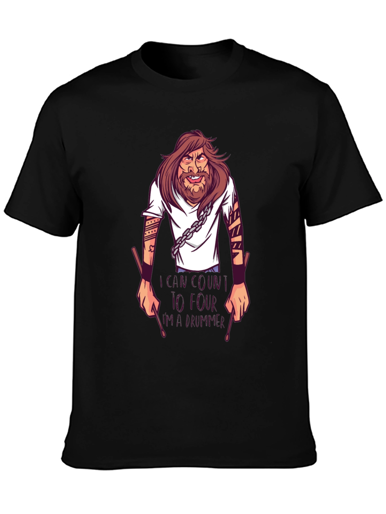 Drummer T-Shirt: Cant Count to Four!