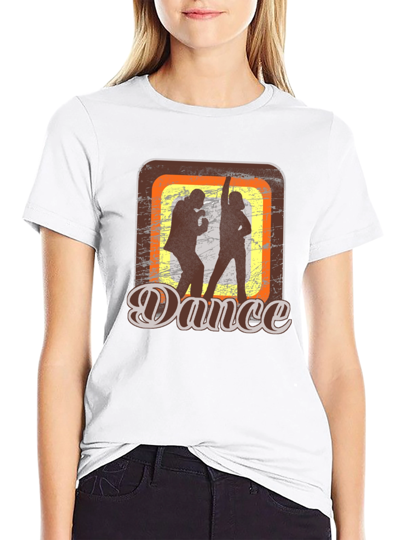 Retro Dance Graphic T-Shirt - Groovy Style