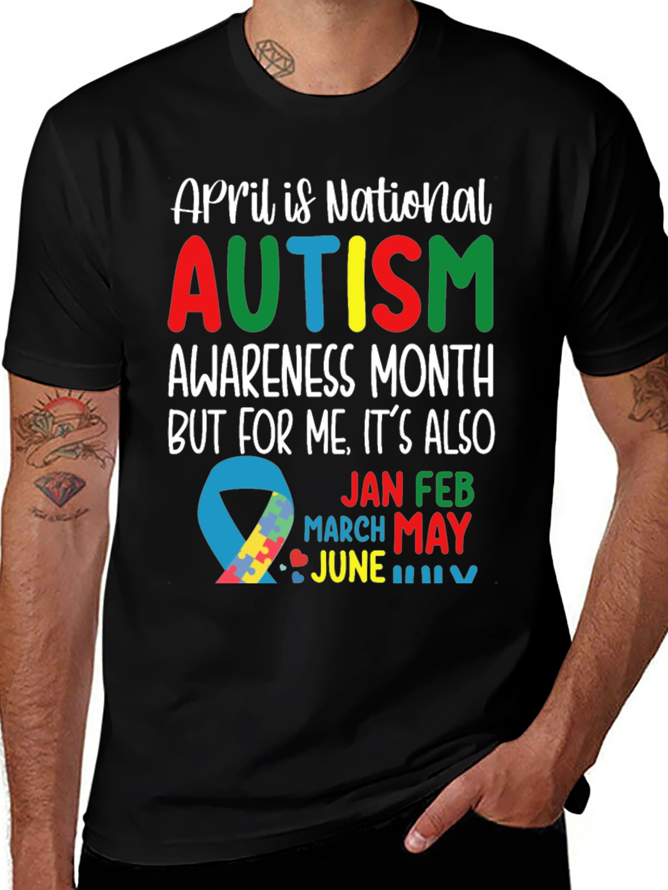 Autism Awareness Month Graphic T-Shirt