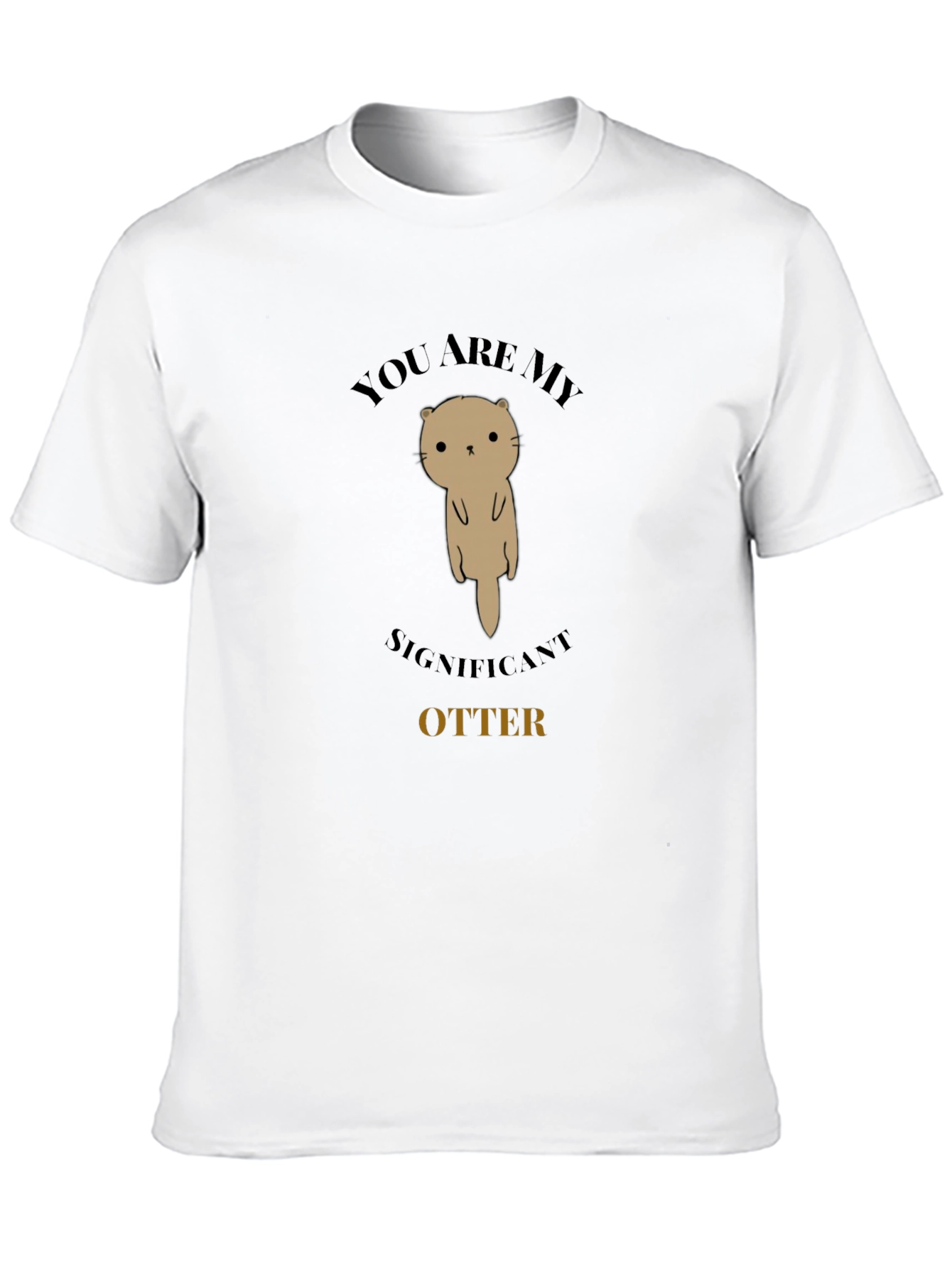 Significant Otter Graphic Tee - Unisex Black T-Shirt
