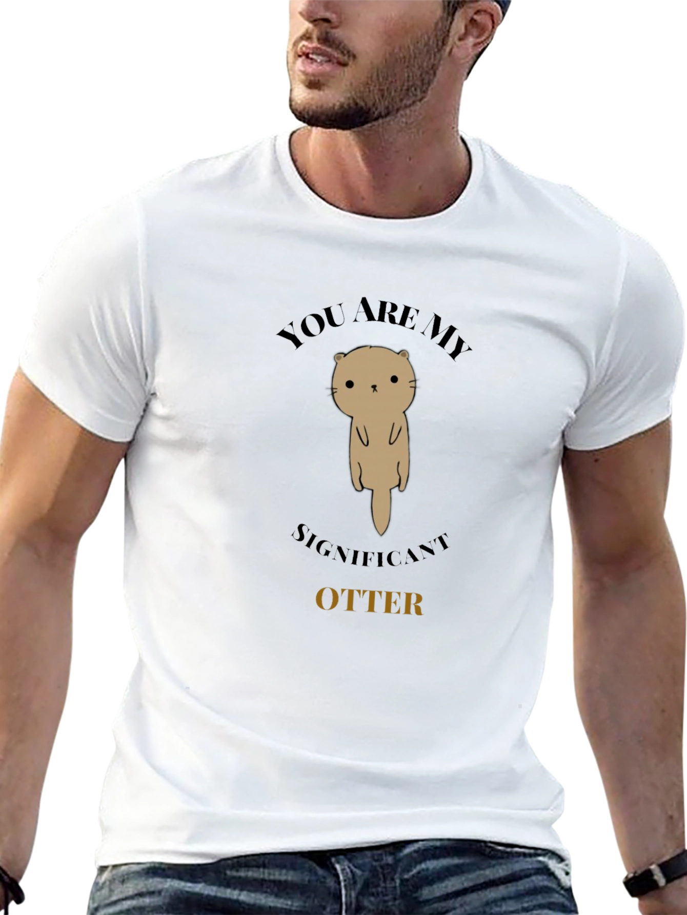 Significant Otter Graphic Tee - Unisex Black T-Shirt