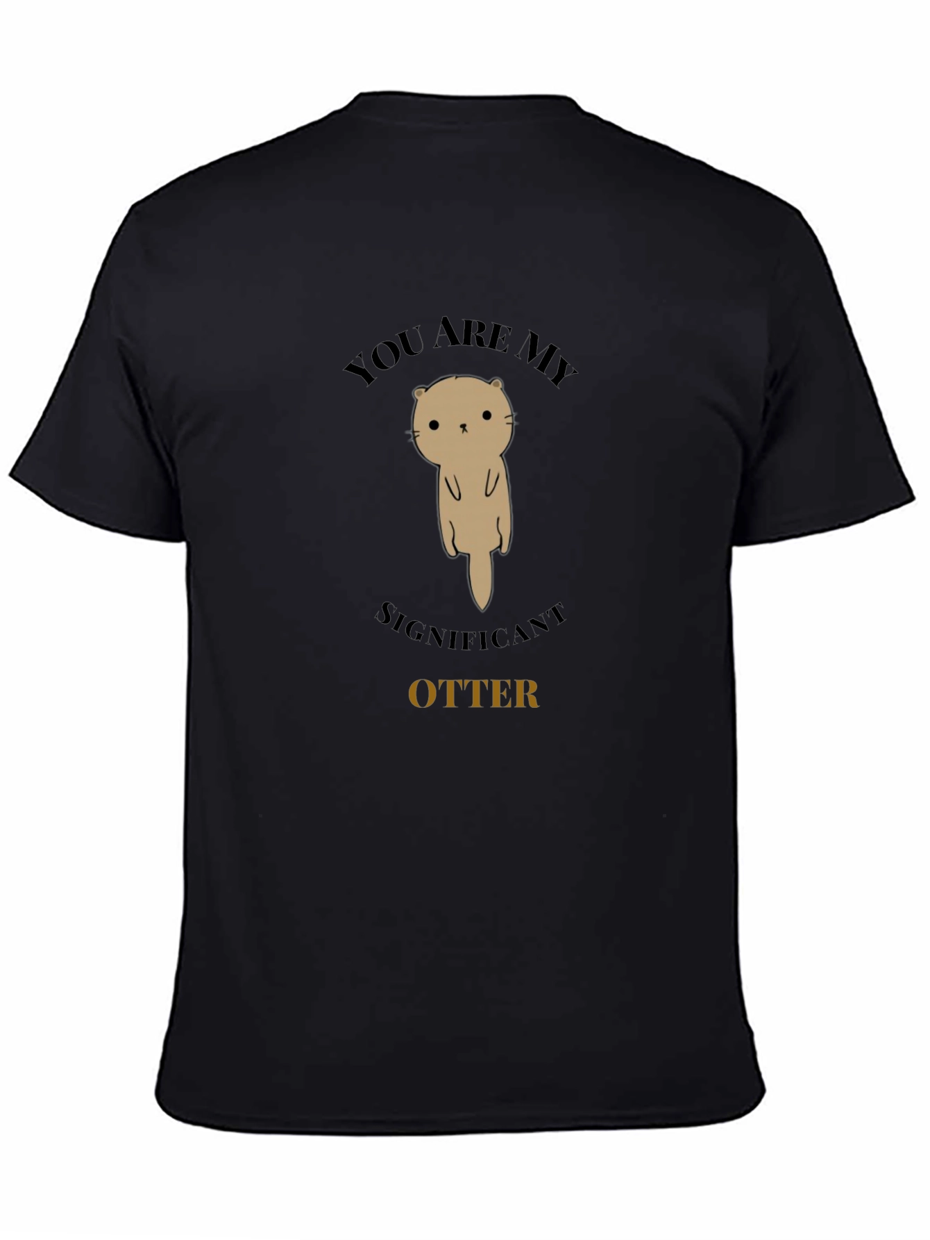 Significant Otter Graphic Tee - Unisex Black T-Shirt
