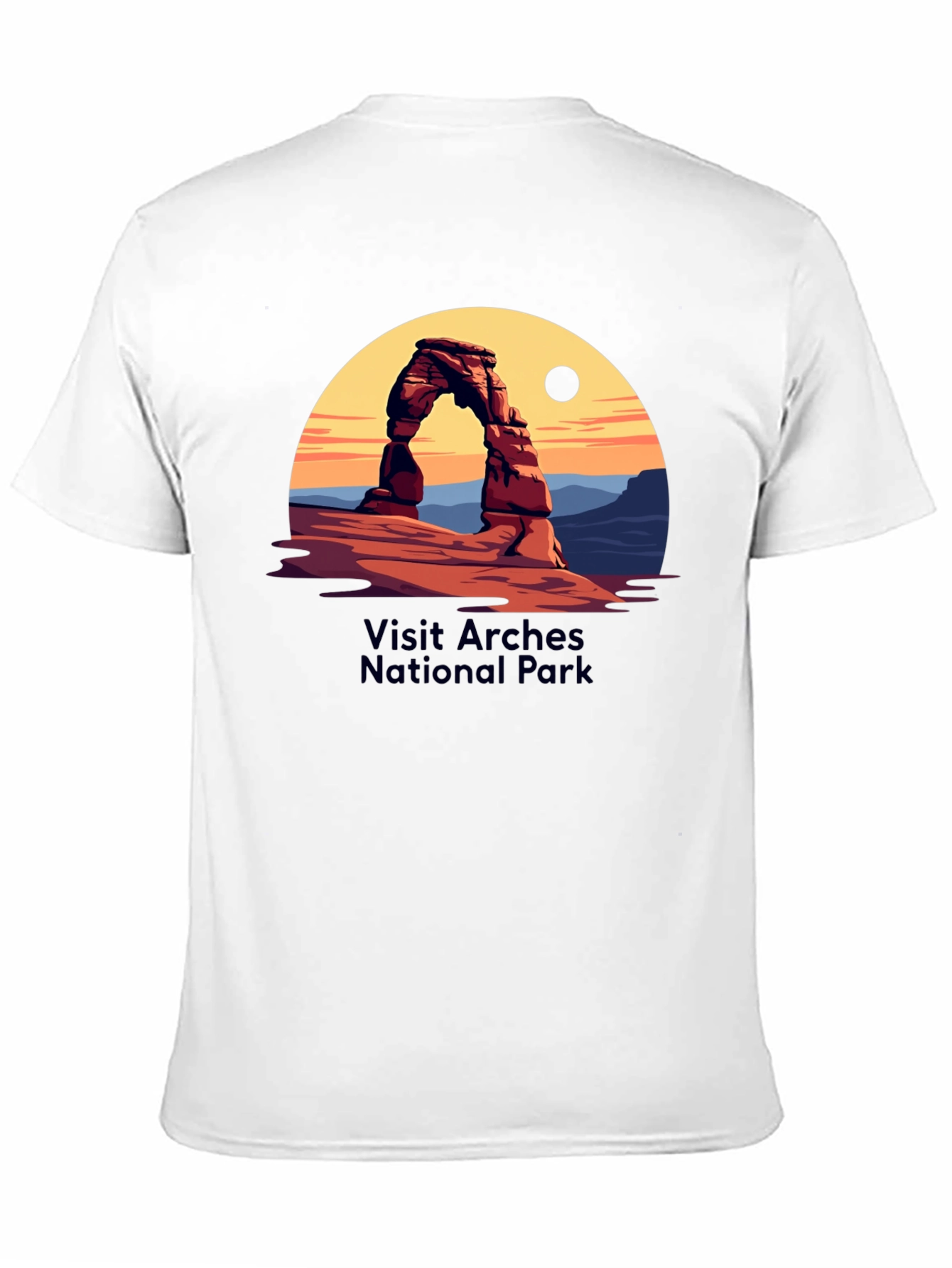 Arches National Park Graphic Tee - Black Cotton Blend