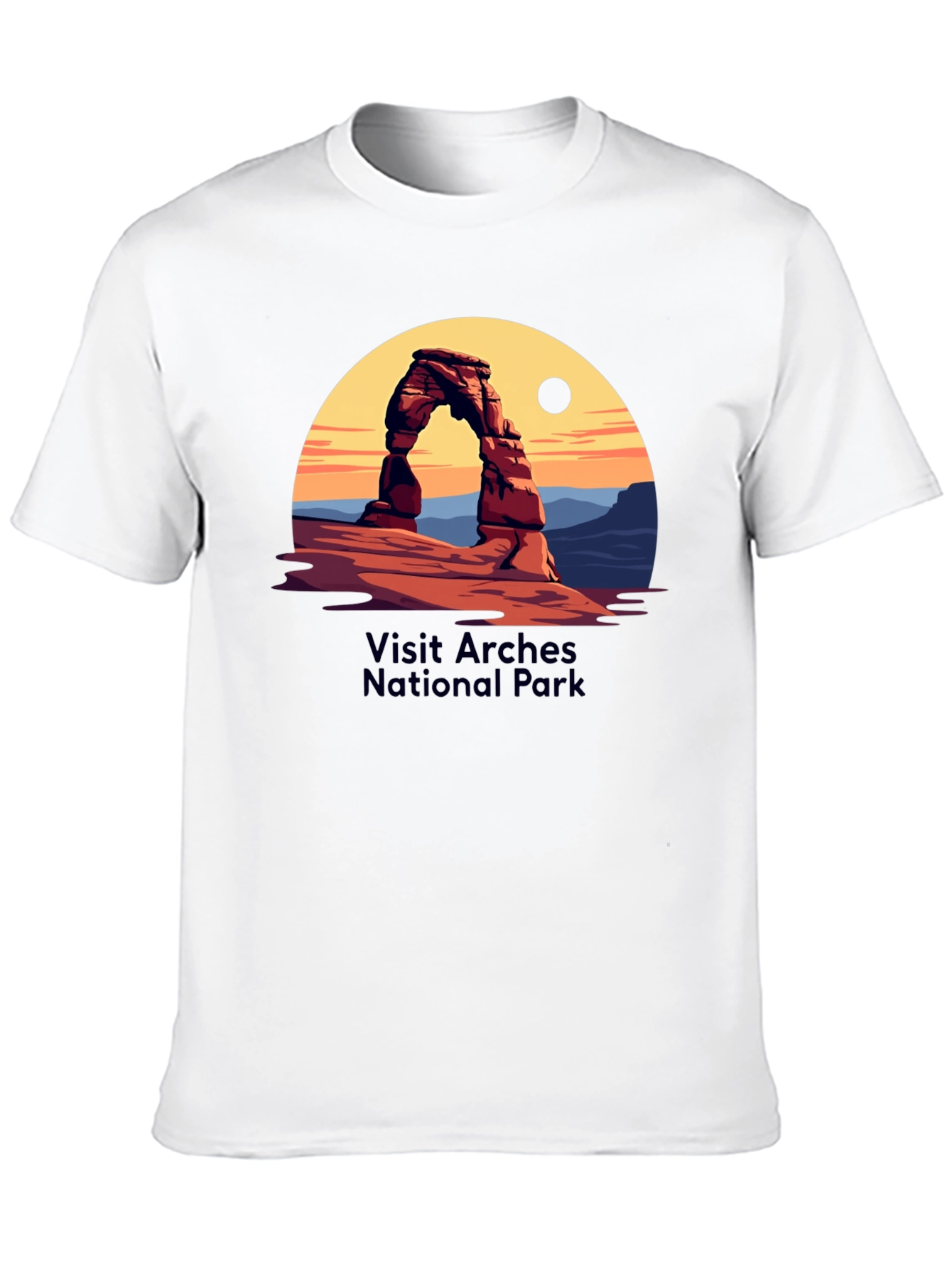 Arches National Park Graphic Tee - Black Cotton Blend