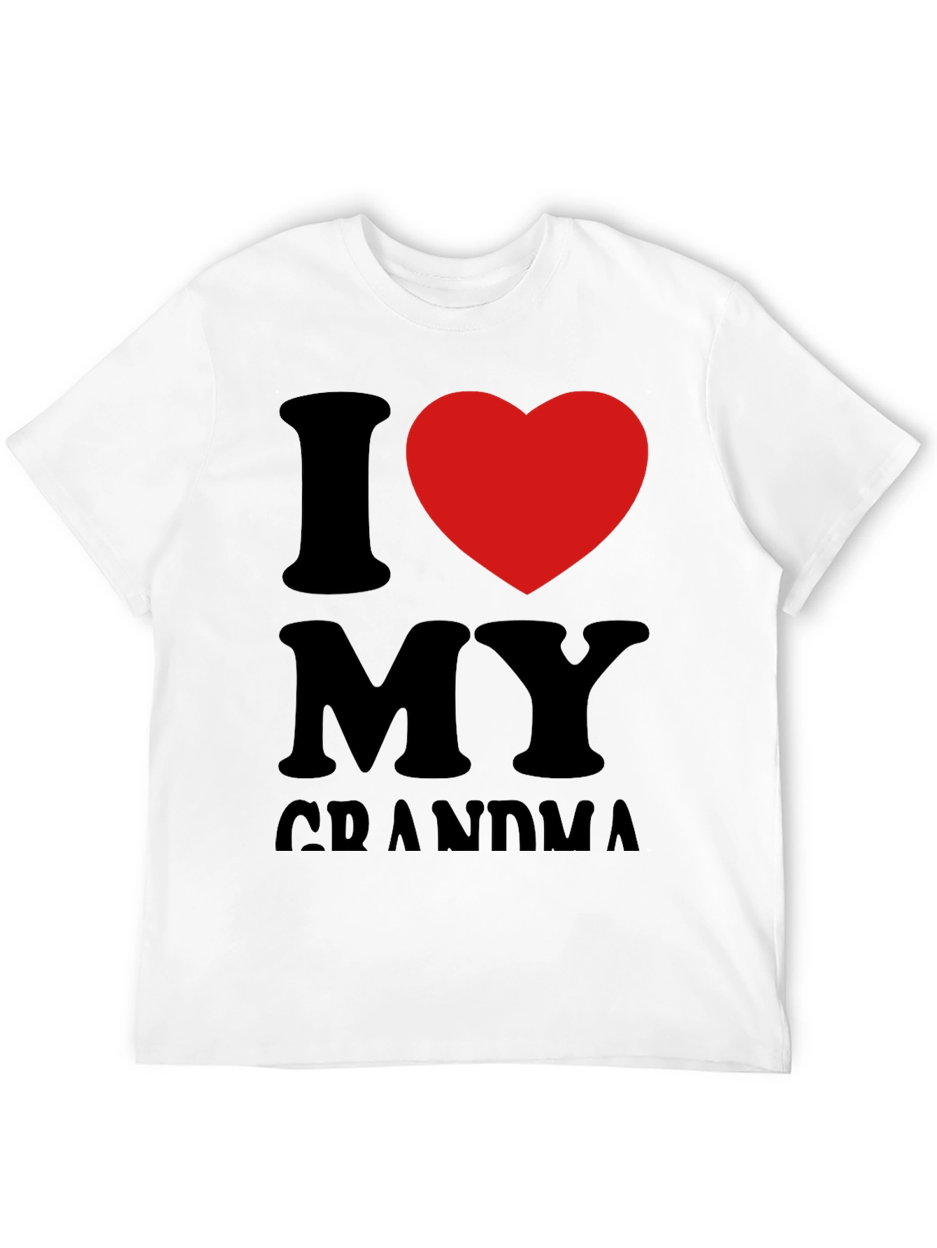 I Heart Grandma Black Tee